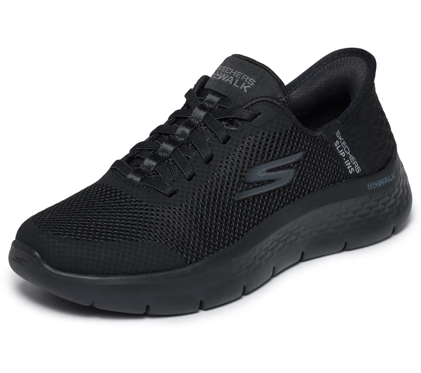 Skechers, Go Walk Flex Grand Entry Donna, Finiture in Tessuto Nero, 38 EU