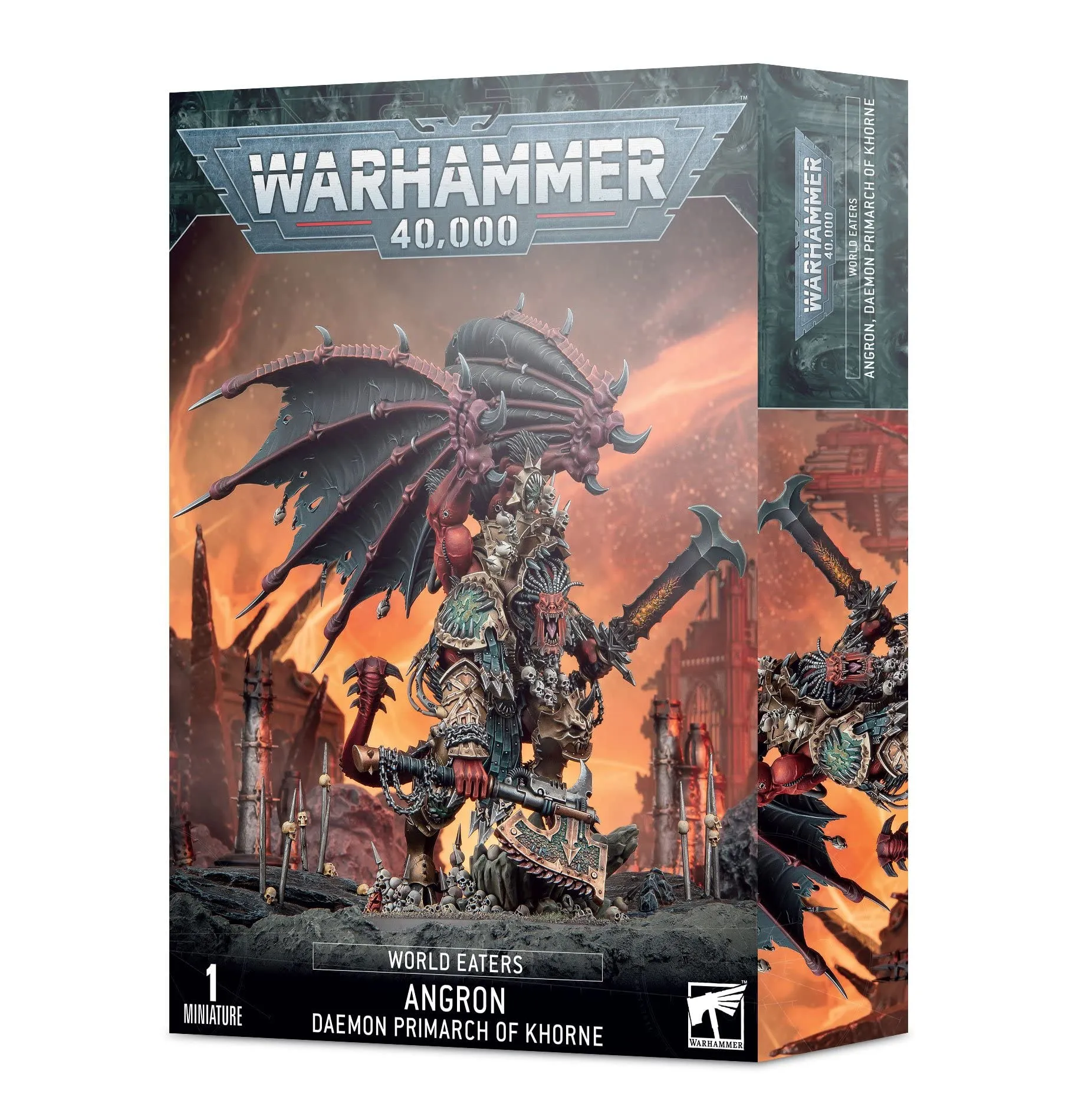 Games Workshop Warhammer 40k - Space Marine del Caos World Eaters Angron, Primarca Demone di Khorne