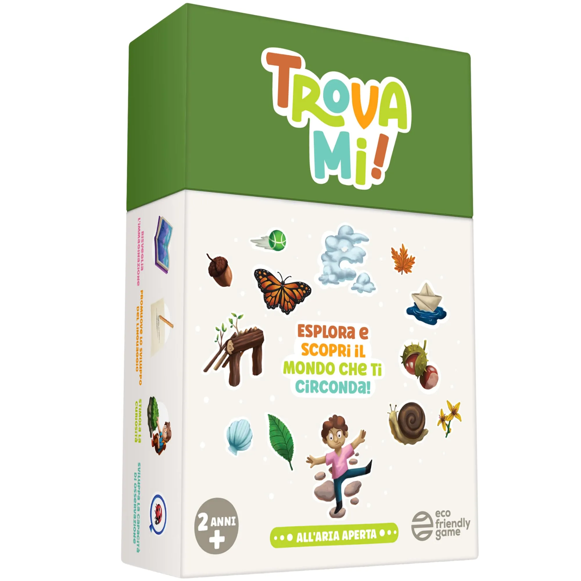 Trova-Mi! All'Aria Aperta - Oh Happy Games: Gioco di Carte Educativo e Divertente, 2-6 Anni, Gioco da Tavolo Bambini, Giocattoli Montessori, Regalo Bambini