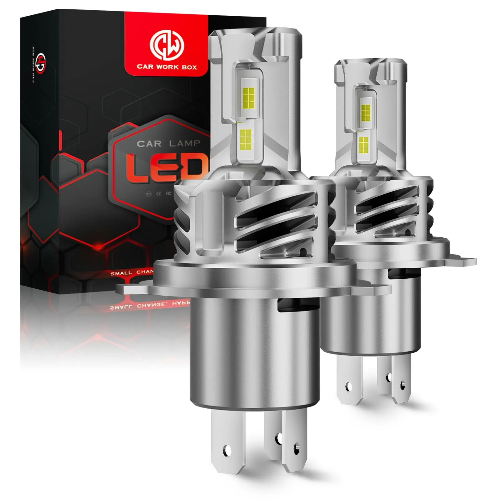 CAR WORK BOX H7 LED Lampadine Auto: 26000LM LED Fari Lampade 110 W Abbaglianti e Anabbaglianti per Auto 12V, 1:1 Design Plug-n-Play, 6500K