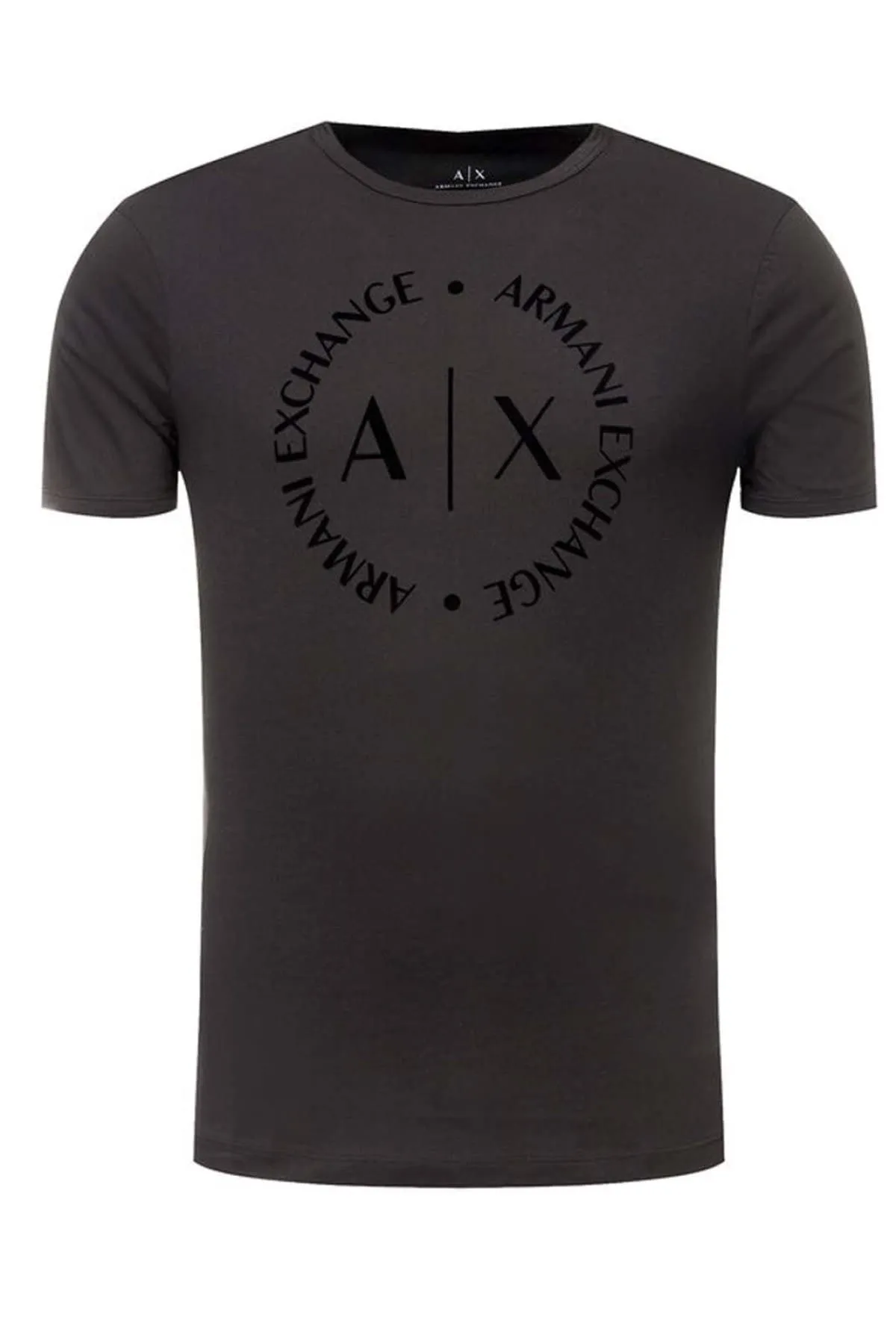 ARMANI EXCHANGE Tee With Tone-on-tone Logo, T-shirt, Uomo, Nero, M