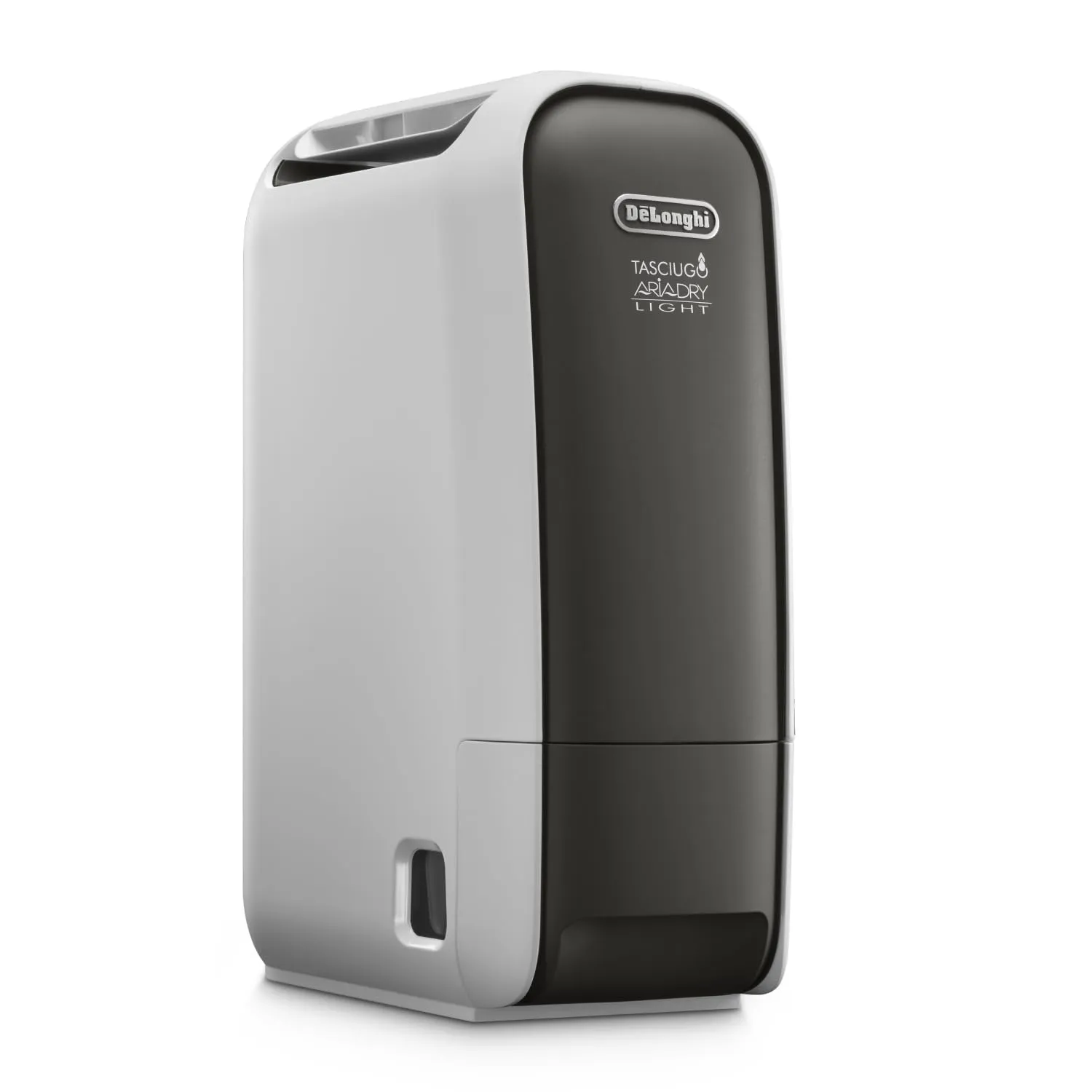 De'Longhi Tasciugo AriaDry Light - Deumidificatore Casa Portatile, Tecnologia Zeolite e Ionizzatore, 6L/Giorno, Asciugabiancheria, Antimuffa, Silenzioso, Funzione Swing, Timer, Grigio (DNS65)