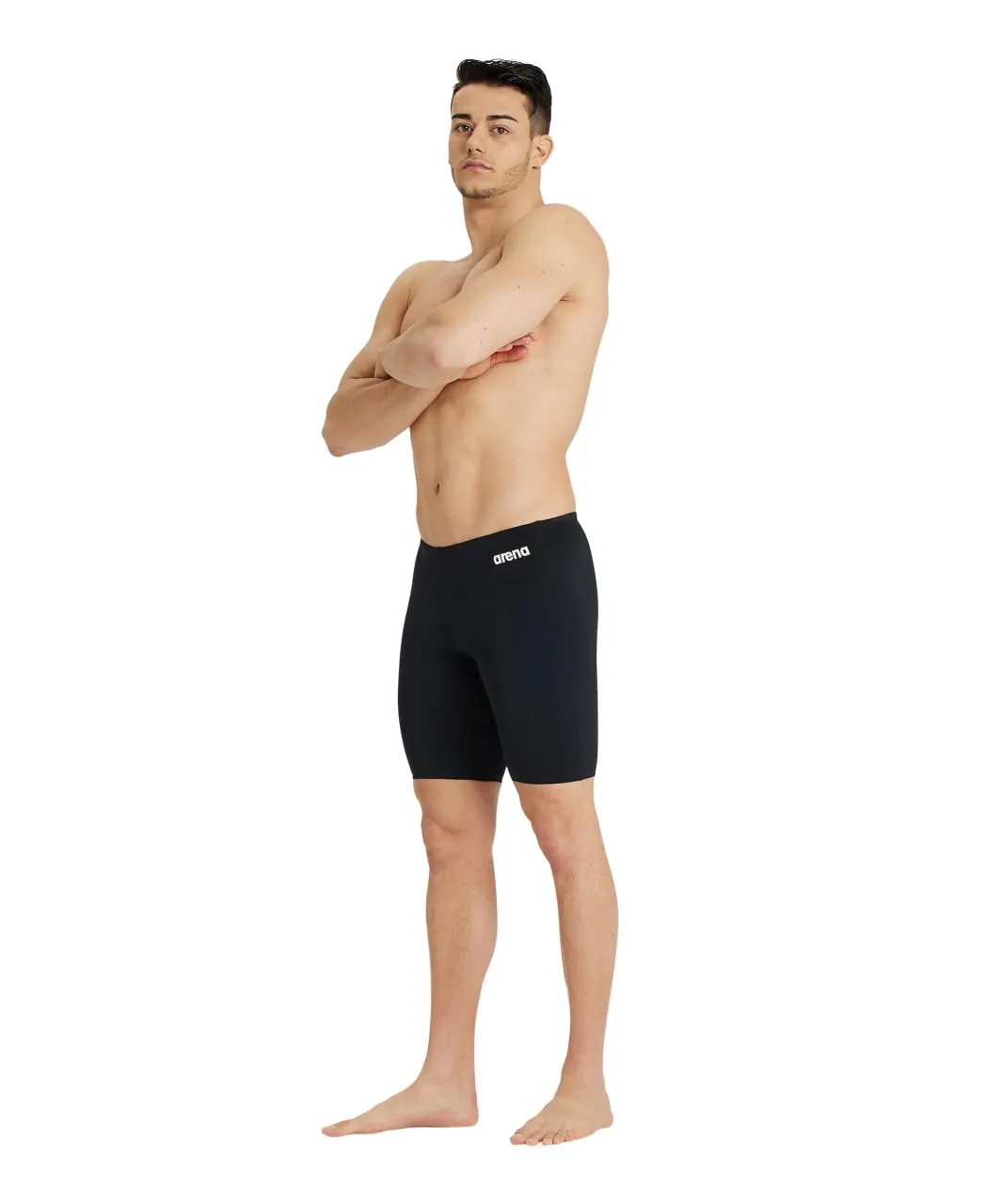 ARENA Solid Team Costume Piscina Uomo, Costume da Bagno ad Asciugatura Rapida, Costume Jammer Uomo, Tessuto MaxLife Eco con Massima Resistenza al Cloro e Protezione UV UPF 50+, Fodera Frontale