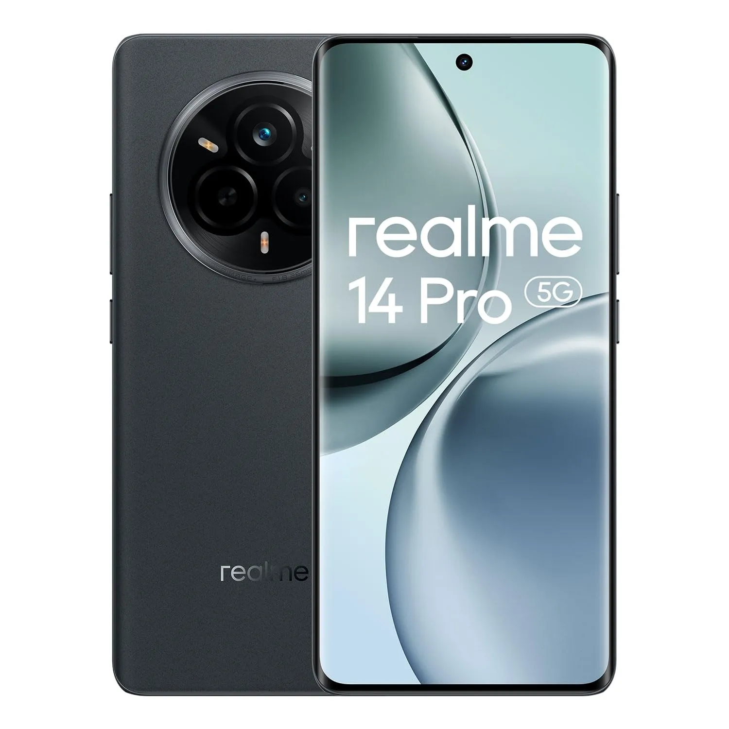 realme 14 Pro 5G Smartphone 12+512GB, Grigio Camoscio, Schermo curvo da 6.72 pollici, Refresco a 120Hz, Batteria 5260mAh, Fotocamera da 50MP, MediaTek Dimensity 7300, Protezione ArmorShell, IP69