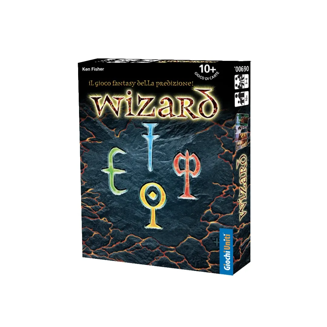 Giochi Uniti - Wizard, Gioco di carte, 3-6 Giocatori, 10+Anni, Edizione Italiana, GU733
