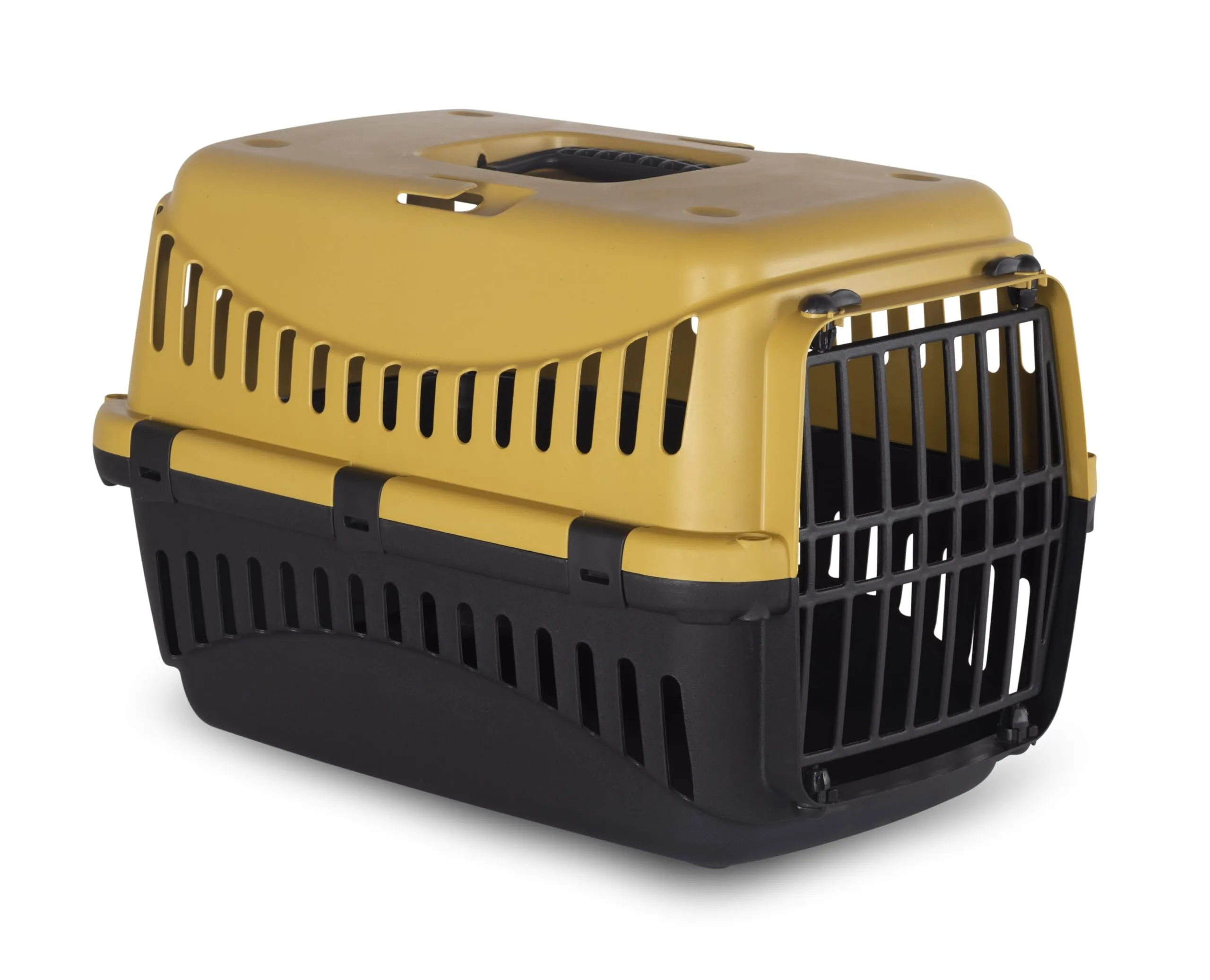 MP Bergamo - Cestino da Trasporto Gipsy 50 Porta in plastica per Gatti, 5 kg, Colore: ECO HONEY