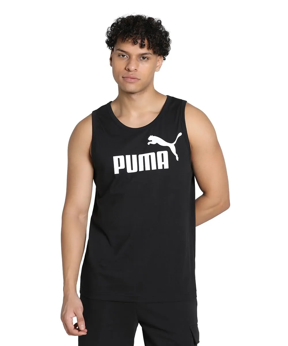 PUMHB|#Puma Ess Tank Canotta Sportiva, Uomo, Puma Black, S