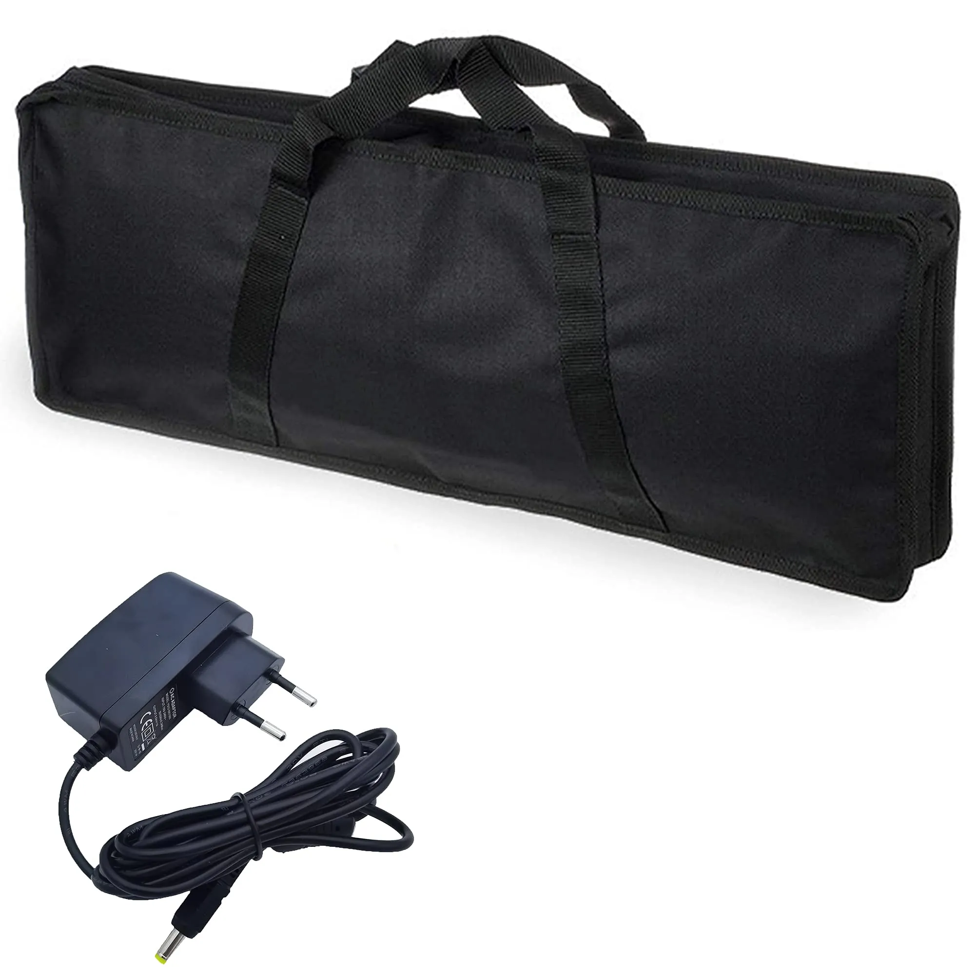 Borsa Tipo Casio - Per modello SA - Custodia per il trasporto di mini tastiere CASIO (SA-50/SA-51/SA-46/SA-47/SA-76/SA-77/SA-78/SA80/SA81), con Alimentatore ffalstaff