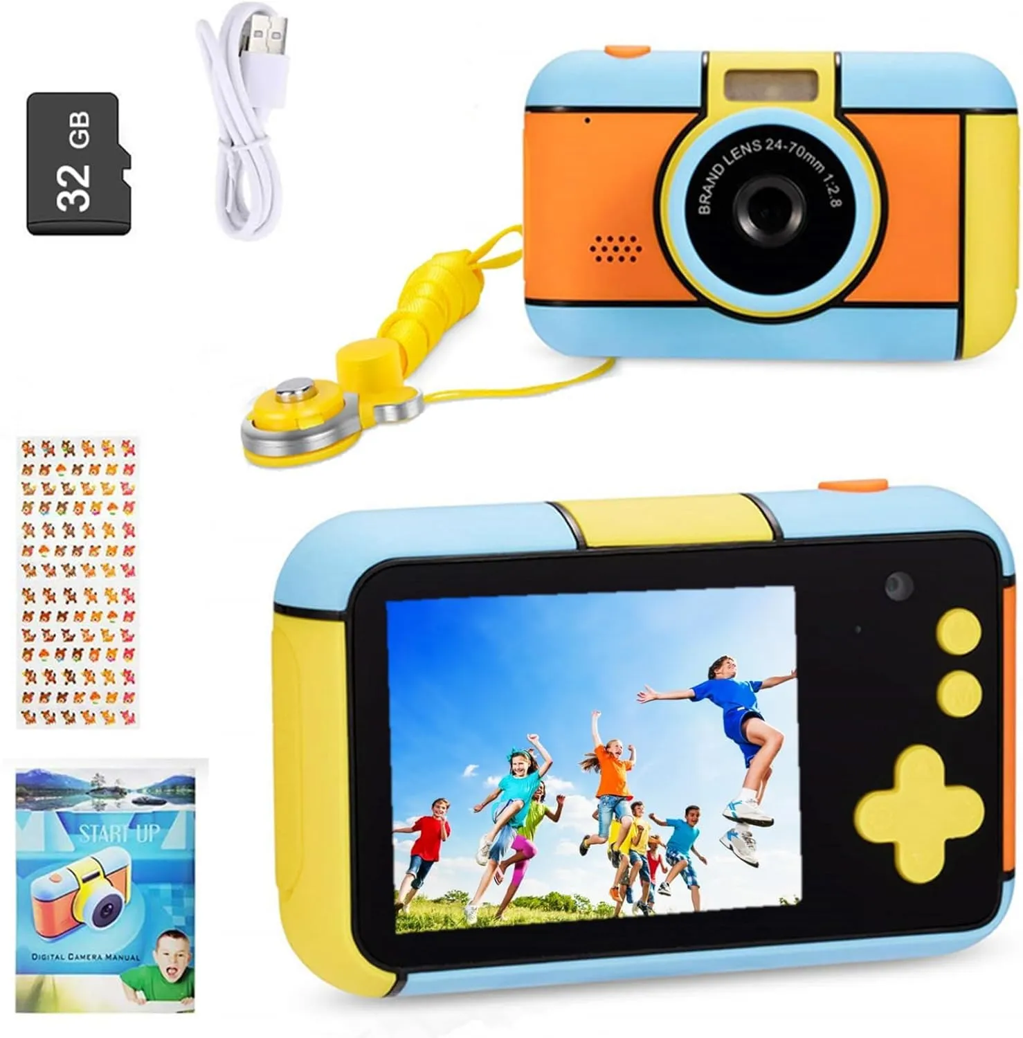 YunLone Fotocamera per Bambini Bambina Macchina Fotografica per Bambino Bimbine Bimbi Regalo per 3 4 5 6 7 8 9 10 Anni