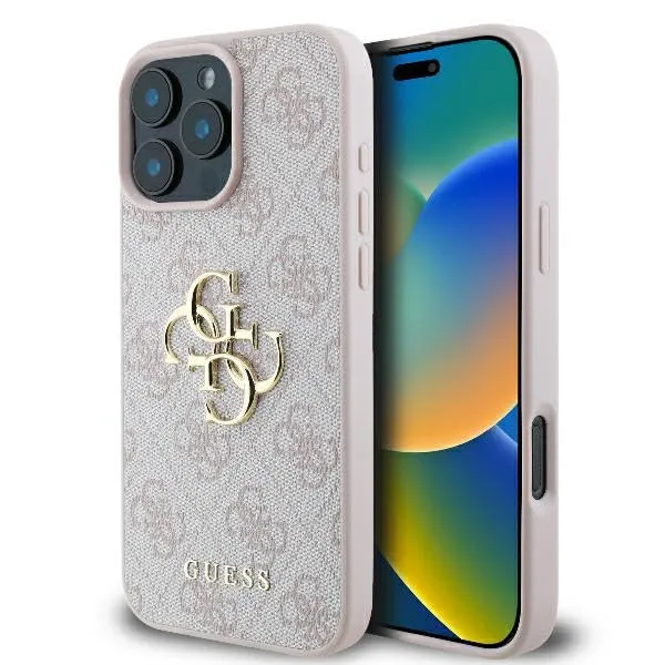 CG Mobile Guess GUHCP16X4GMGPI - Custodia rigida per iPhone 16 Pro Max 6.9", colore: Rosa