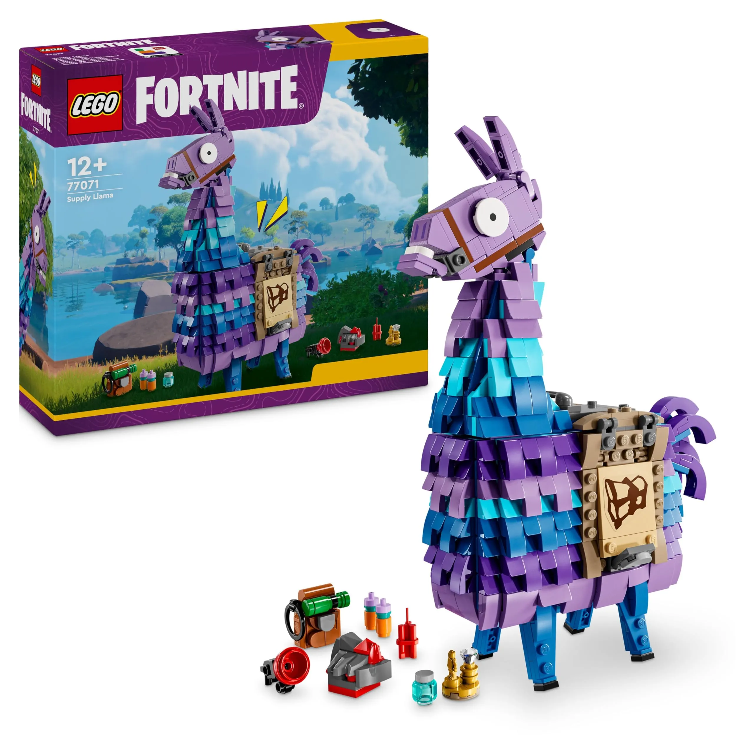 LEGO Fortnite Lama delle Scorte, Modellino di Personaggio Giocattolo dal Videogioco da Costruire, Gioco Creativo per Bambini e Bambine da 12 Anni in su, Idea Regalo per Fan da Collezione 77071