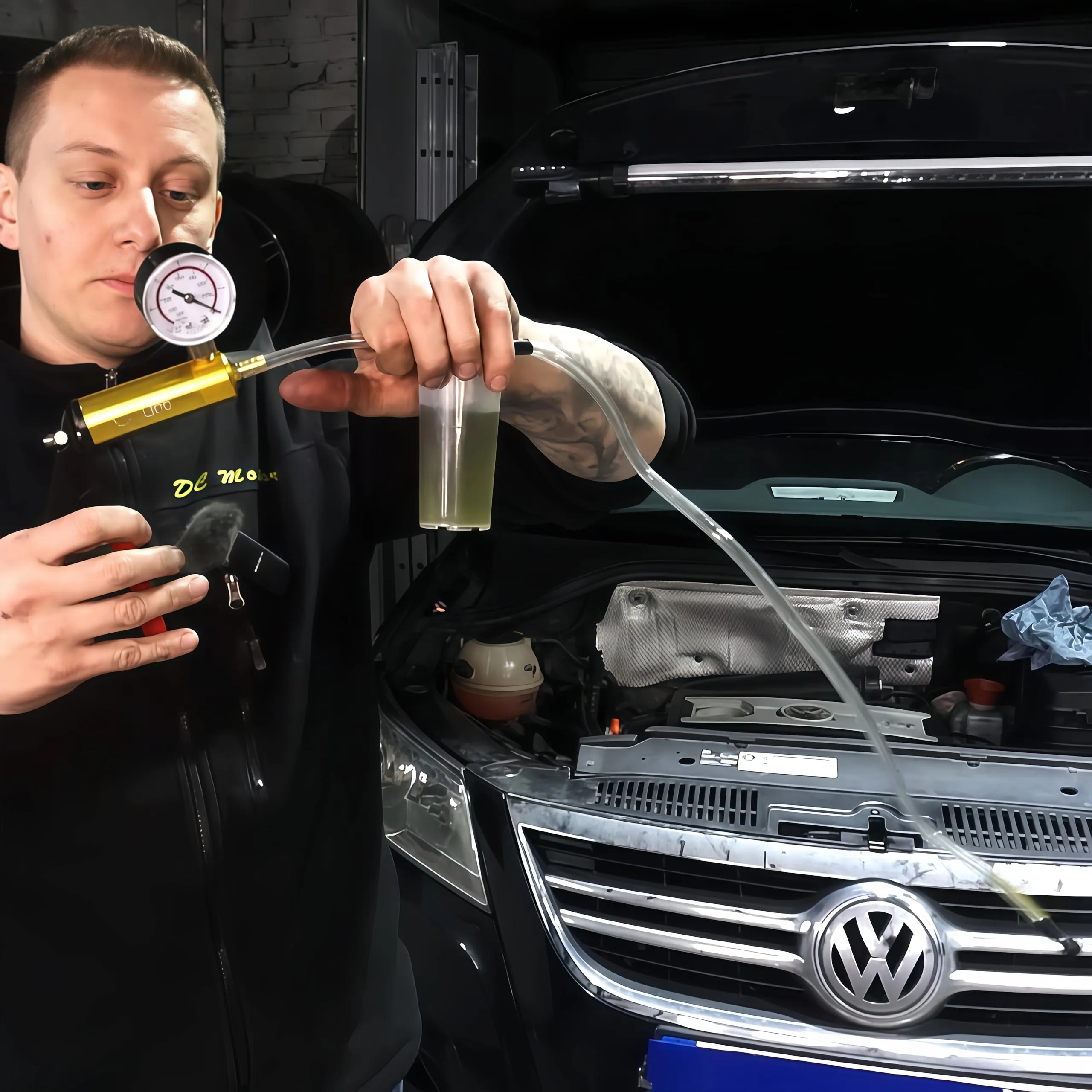 CCLIFE Spurgo Freni auto dispositivo per aspira liquido freni kit cambio olio freni auto