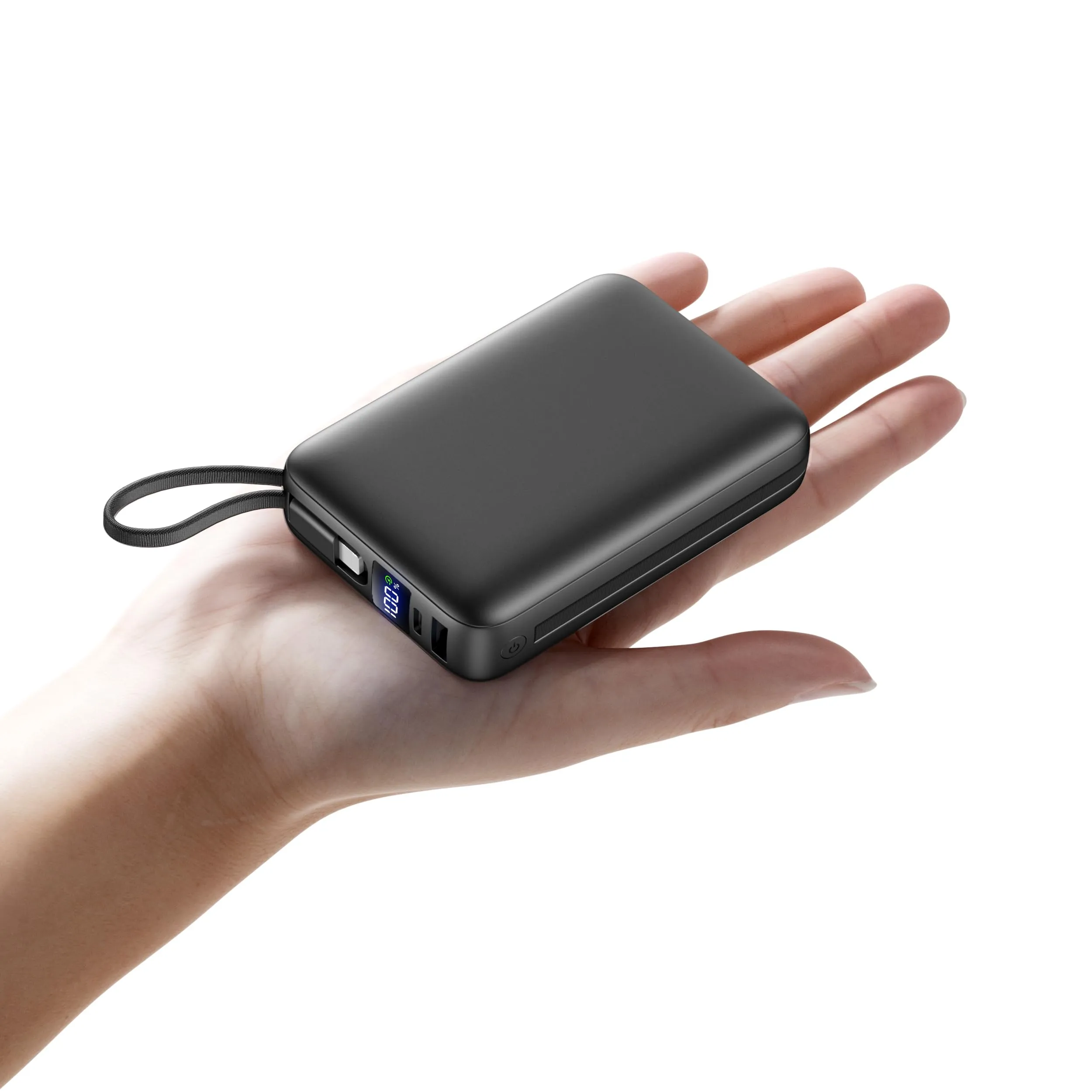 Power Bank, 26800mAh Caricatore Portatile, Ricarica Rapida Powerbank con 2 Porte e 2 Cavi, Batteria Esterna Compatibile per iPhone 15 14 13 Samsung Xiaomi