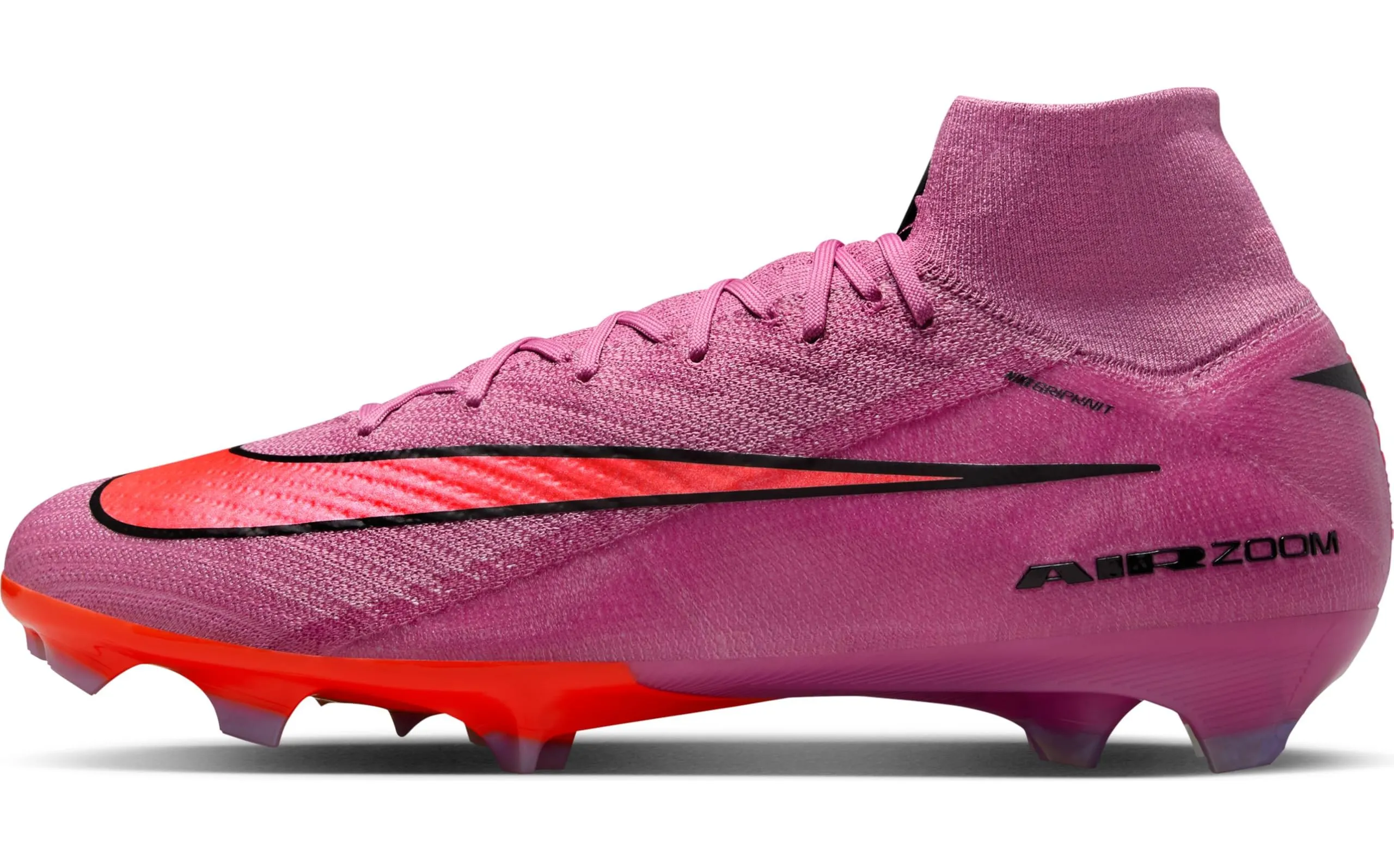 Nike Mercurial Superfly 10 Elite High-Top-fußballschuh für Normalen Rasen, Scarpe da Football Uomo, Magic Flamingo Black Total Crimson, 42 EU