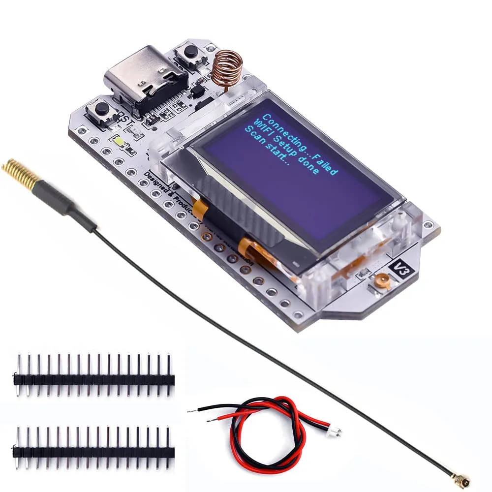 Fasizi ESP32-S3FN8 Scheda di Sviluppo Lora V3 433~510 MHz SX1262 Display OLED da 0,96 Pollici BT + WiFi Kit Lora per Arduino IOT Smart Home