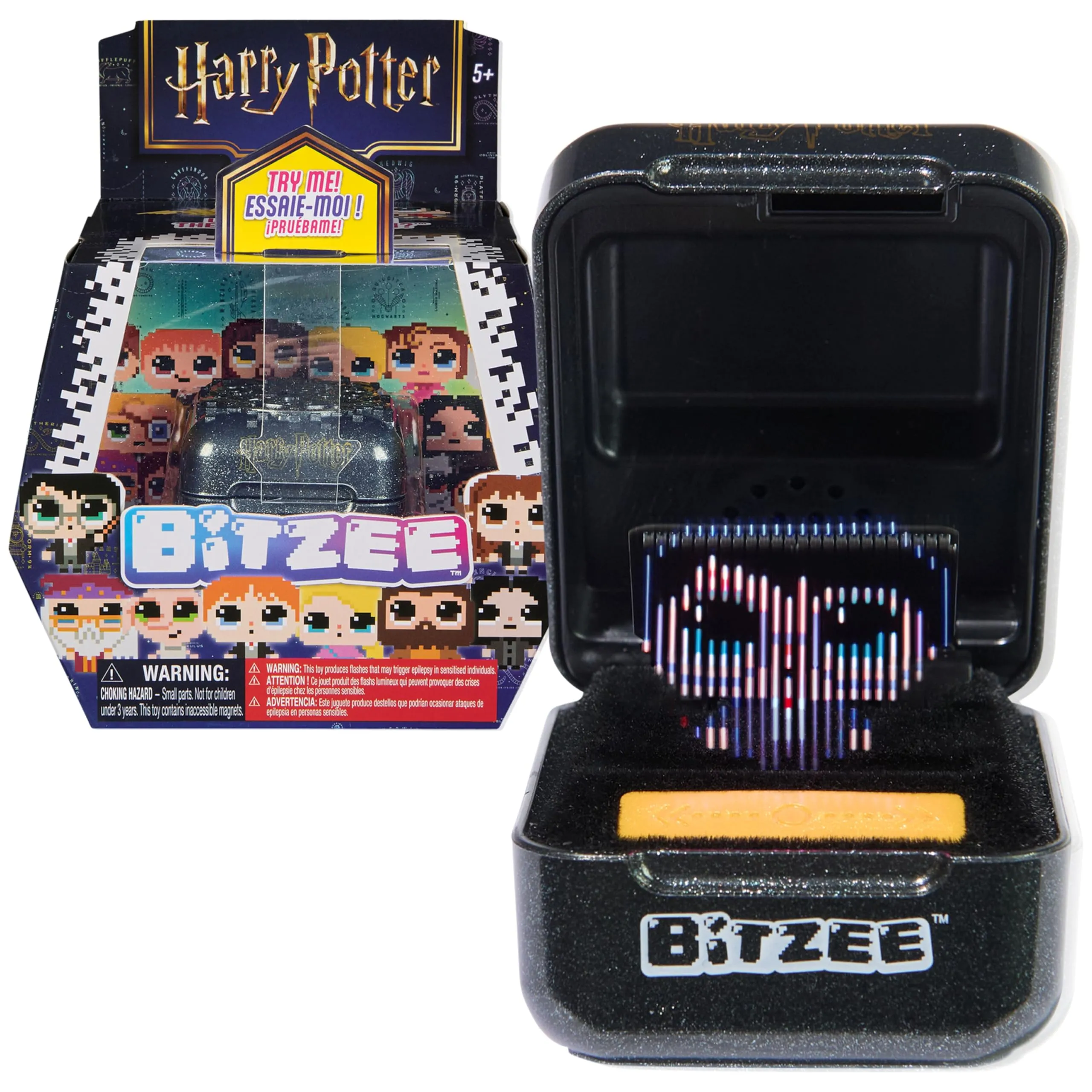 Wizarding World Harry Potter, giocattolo interattivo Bitzee con 20 personaggi all'interno, reagisce a scorrimento, inclinazione e tocchi, giocattoli e animaletti digitali per bambini e bambine