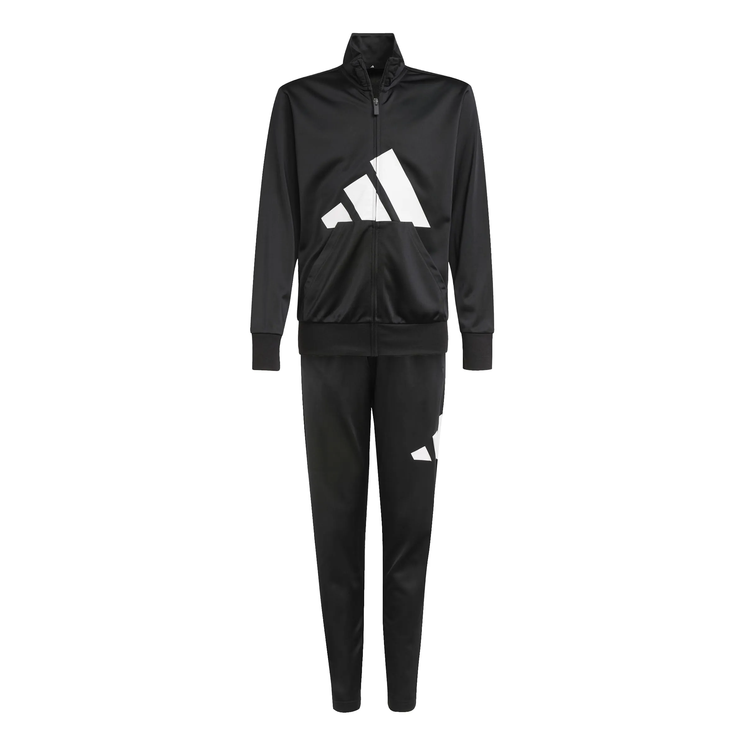 adidas Unisex - Bambini ESSENTIALS BIG LOGO CLIMACOOL TRACKSUIT, black/white, 13-14 Years