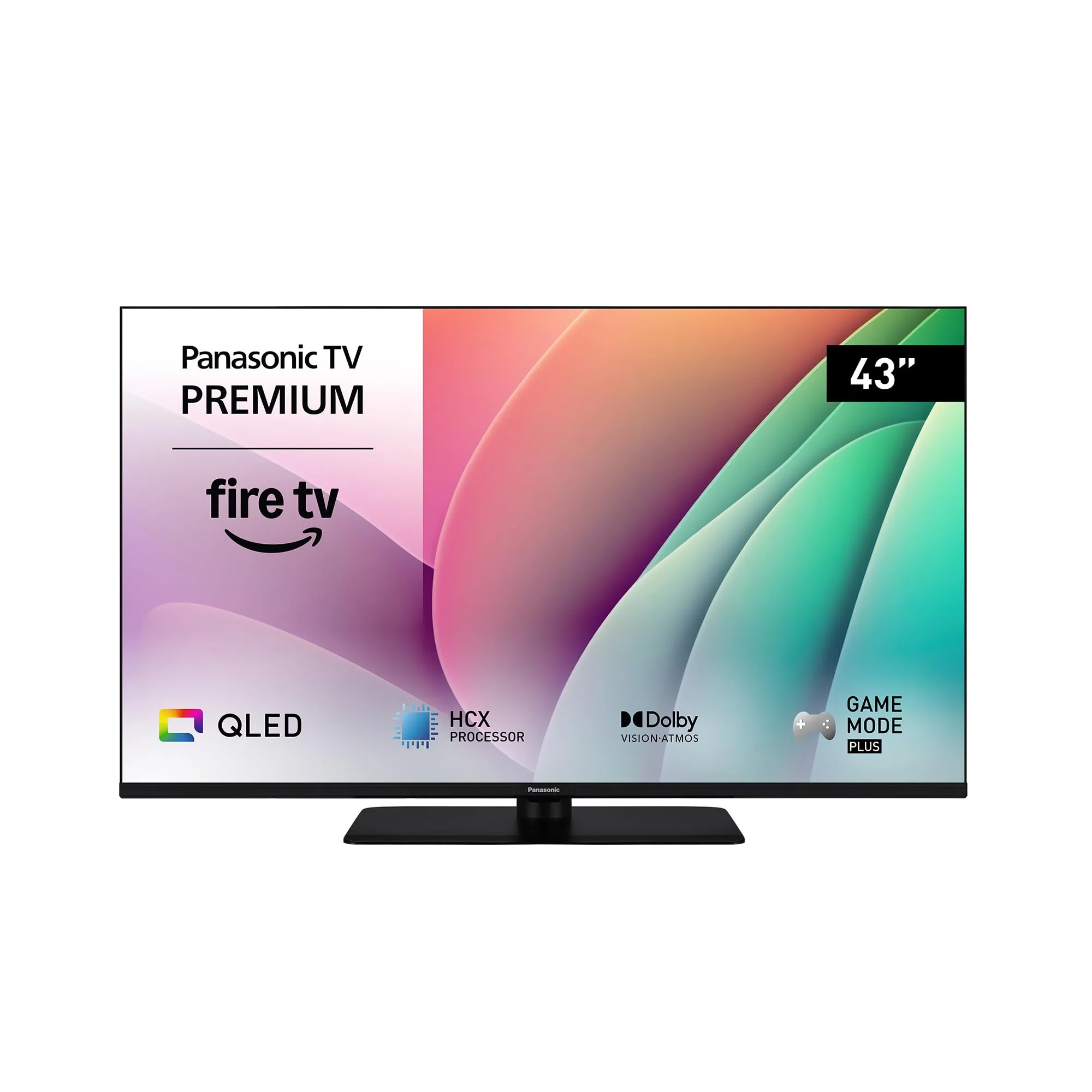 Panasonic QLED TV-43W80AEZ, Serie W80 43 pollici Smart TV OLED 4K Ultra HD, 2024, Fire TV, Dolby Vision e Atmos, Modalità Game Plus, Controllo Vocale Alexa, Airplay, Nero
