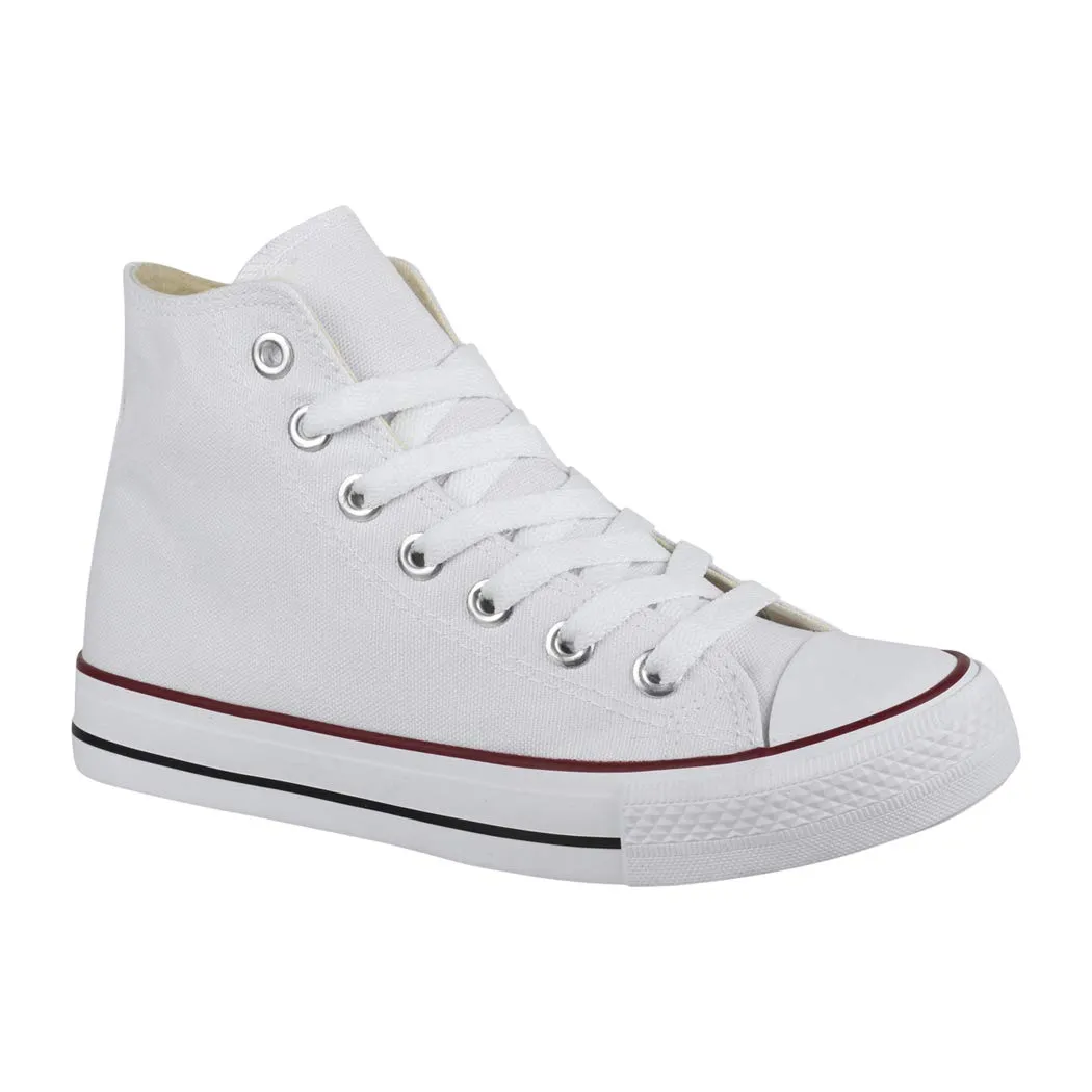 Elara Sneaker Unisex Sport High Top Scarpe da Ginnastica Chunkyrayan Bianco 85-109-A-Bleach-44