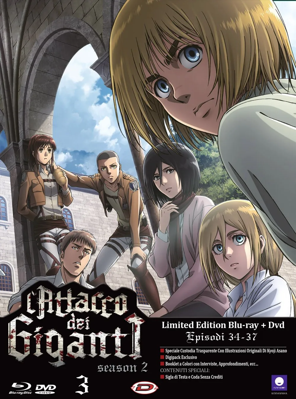 L'Attacco Dei Giganti St.2/3 (Eps 09-12) (Ldt Ed) (Br+Dv)