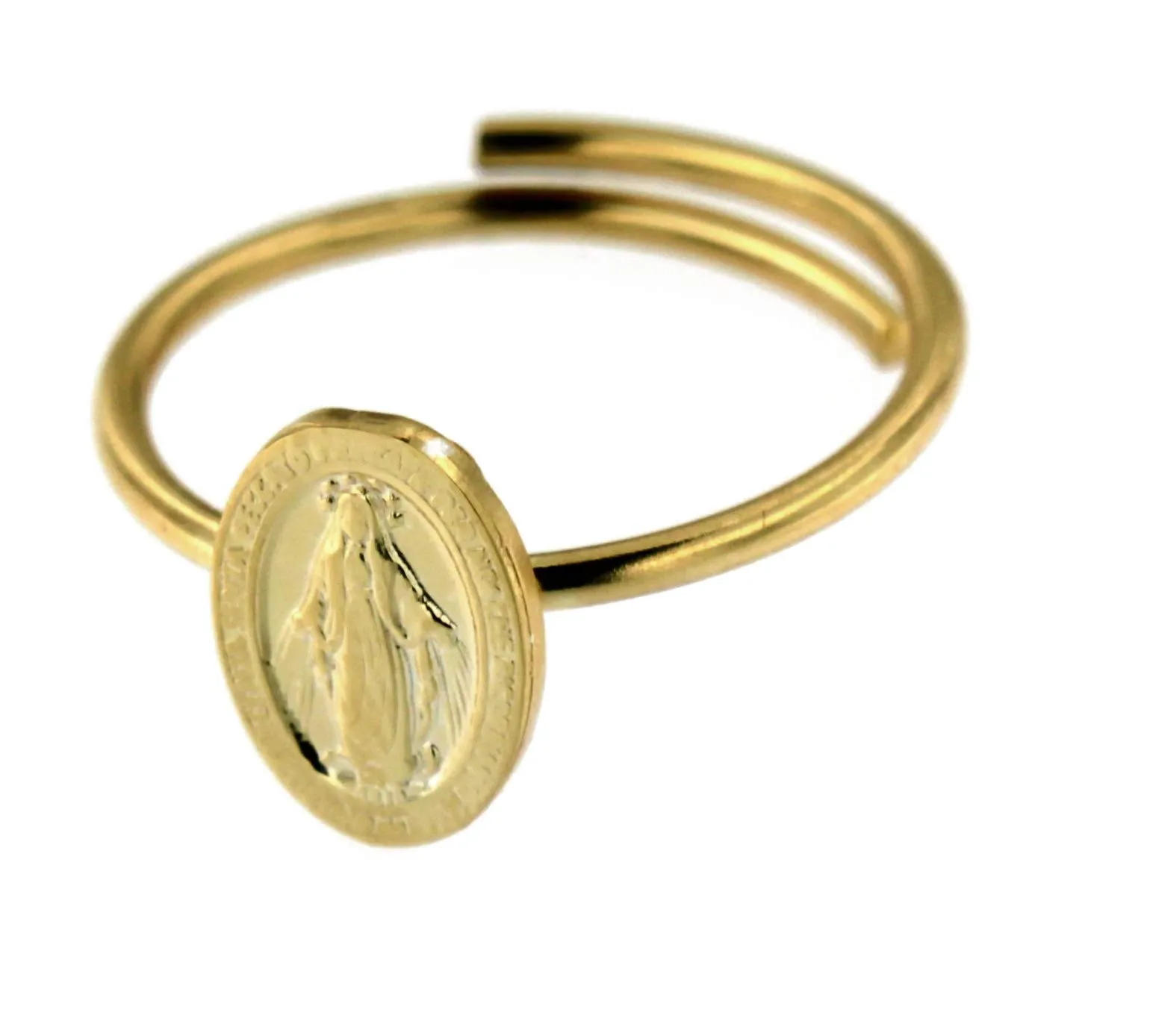 Anello Madonna Miracolosa regolabile | Argento 925