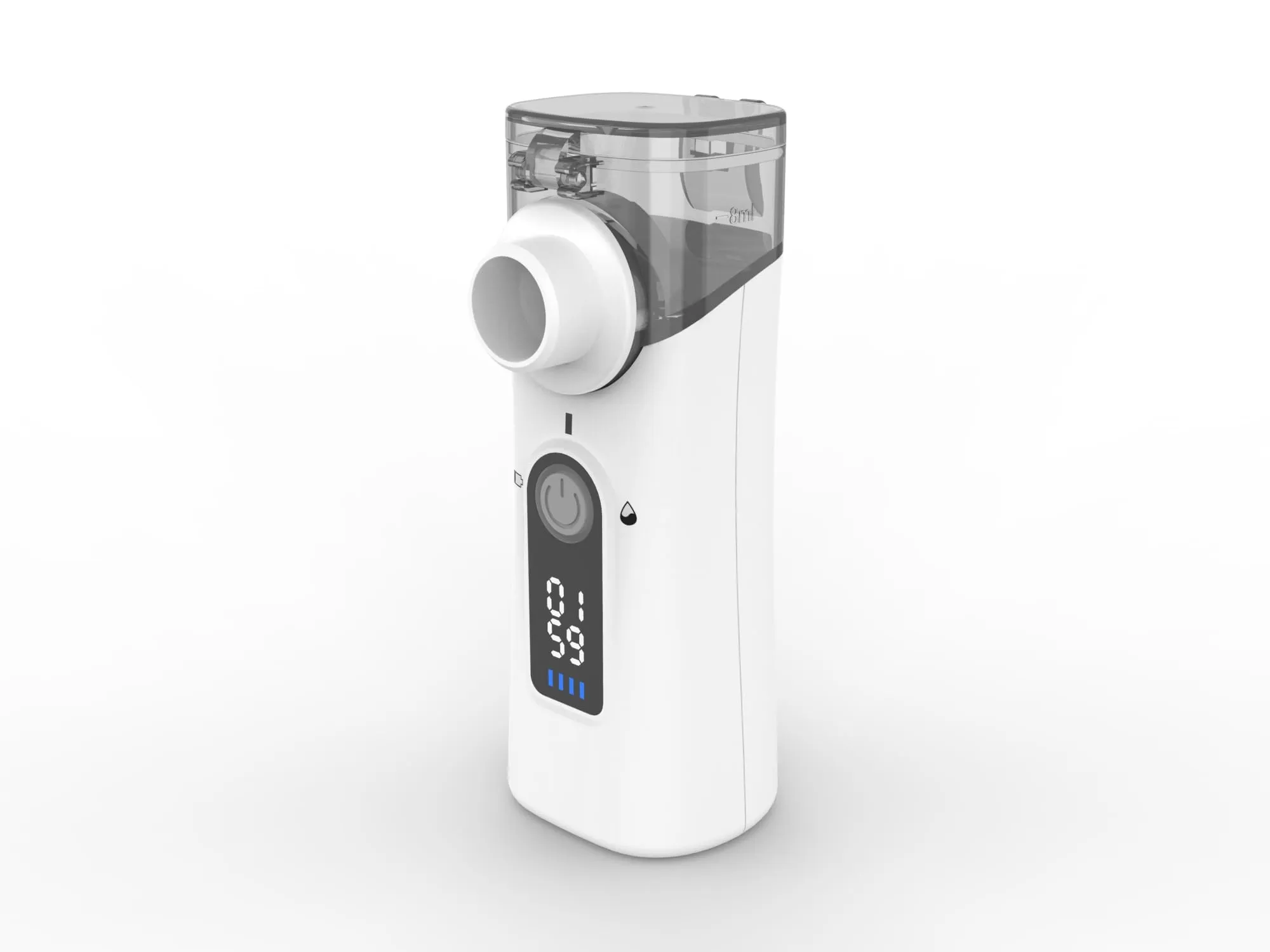 VapoZen Aerosol Portatile Silenzioso Ultrasuoni con Autopulizia e USB-C Ricaricabile Macchina Aerosol per Adulti e Bambini con 2 Maschere e Boccaglio Macchinetta Aerosol Meno Residui