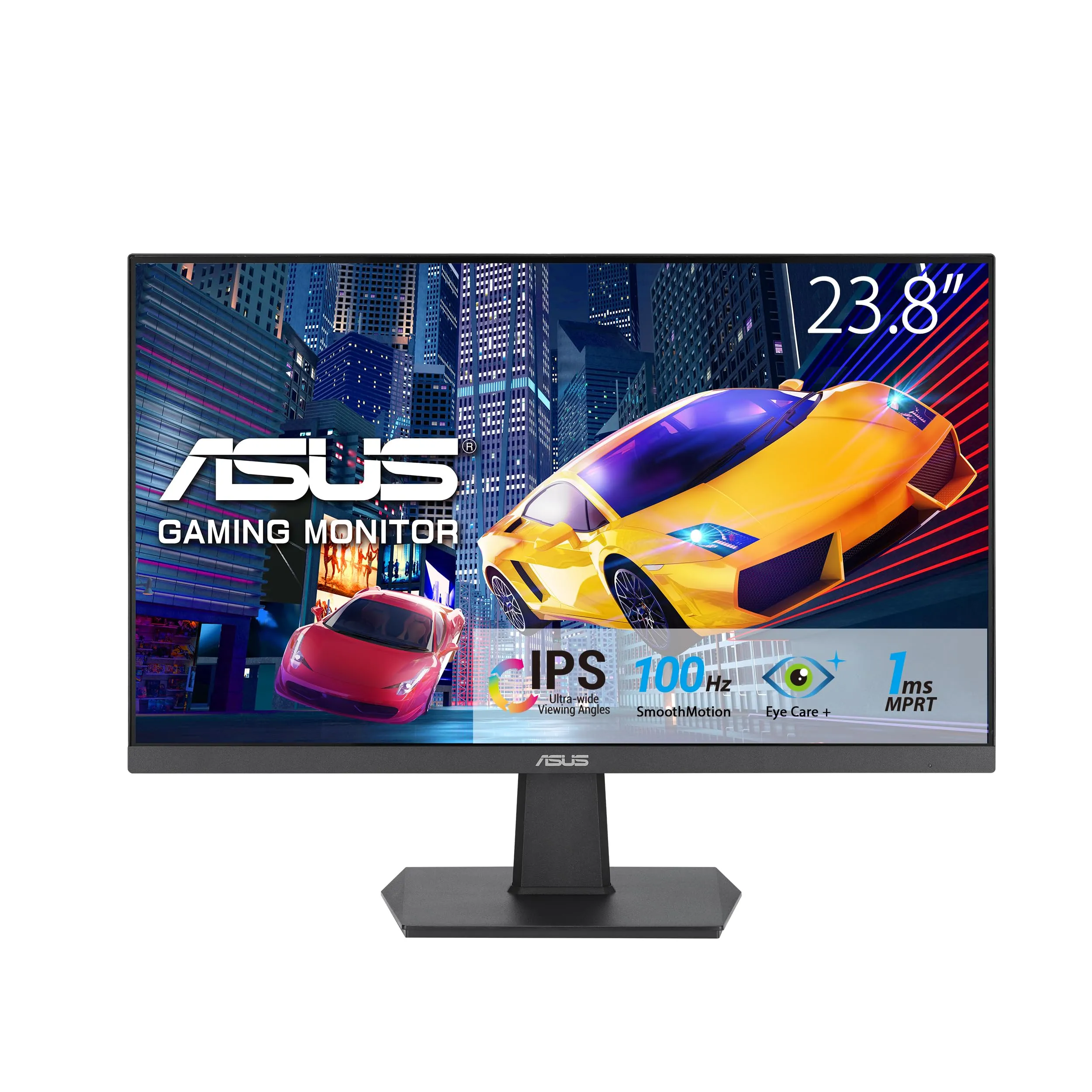 ASUS VA24EHF Eye Care Monitor Gaming 24” pollici (23,8), IPS Full HD, Frameless, 100Hz, Adaptive-Sync, 1ms MPRT, HDMI, Filtro Luci Blu, Anti-sfarfallio, Montabile a Parete, Nero