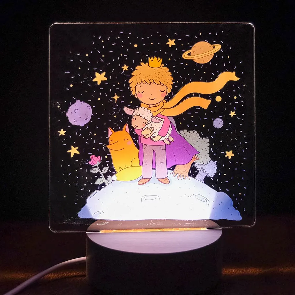 Lampada led Piccolo Principe luce notturna cameretta bambini