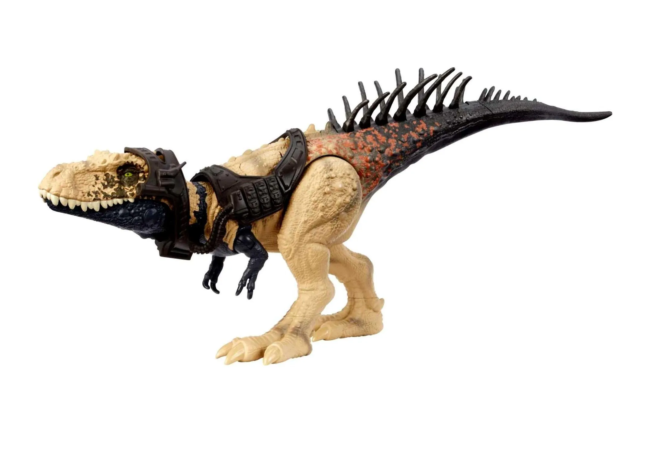 Mattel Jurassic World - Bistahieversor Predatori Giganti, dinosauro grande specie con mossa d'attacco famelica, coda mobile e attrezzatura di tracciamento, giocattolo per bambini, 4+ anni, HLP27