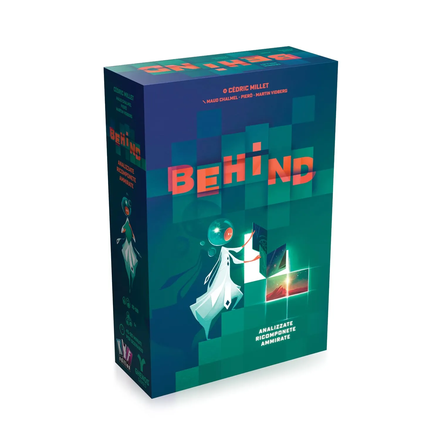 Behind - Gioco Cooperativo per Adulti e Bambini dai 10 Anni - Puzzle Game Deduttivo - 1+ Giocatori - Durata 45-90min - Edizione Italiana