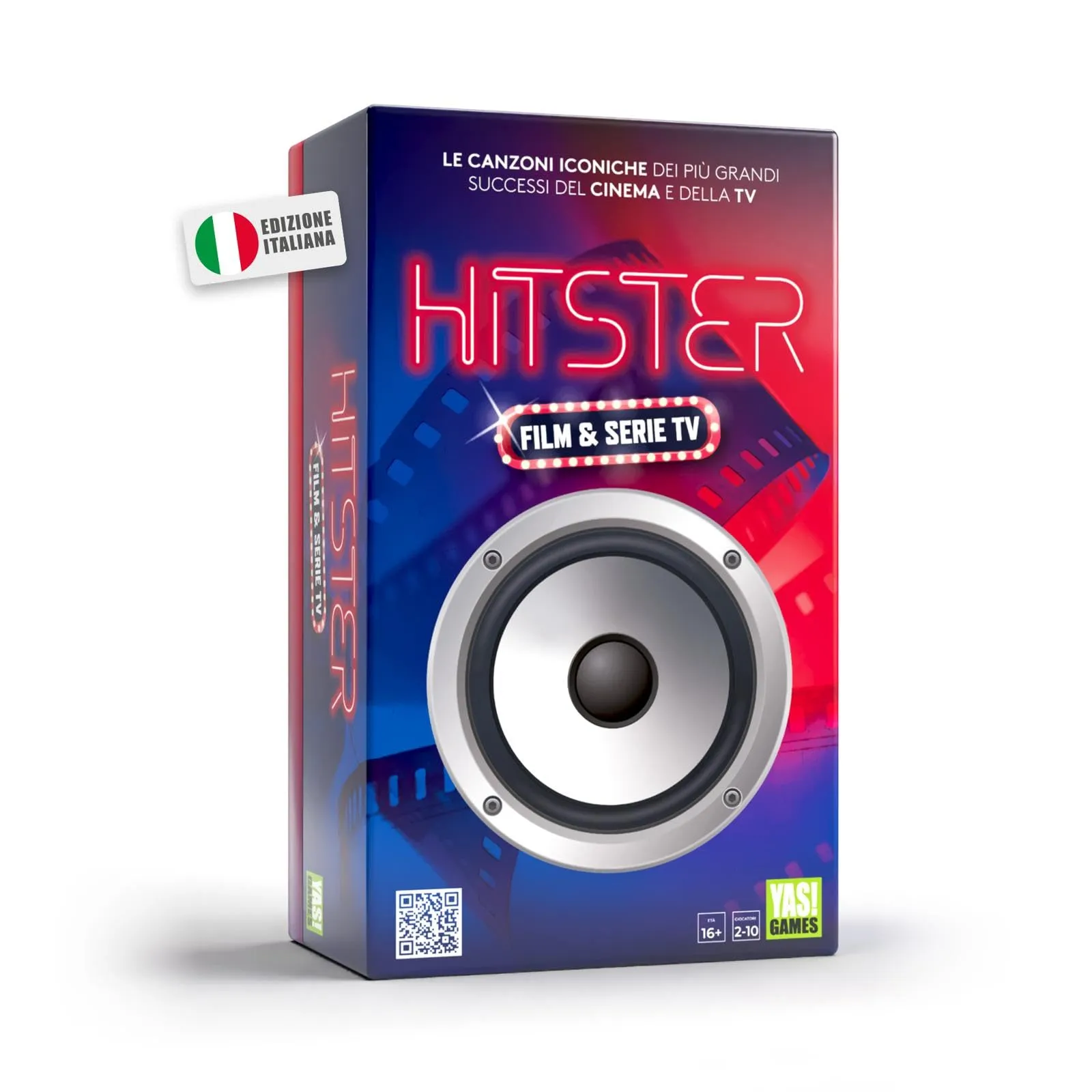 Yas Games - Hitster Film & Serie TV - L'Unico in Italiano - Party Game musicale per giocatori dai 16 anni in su