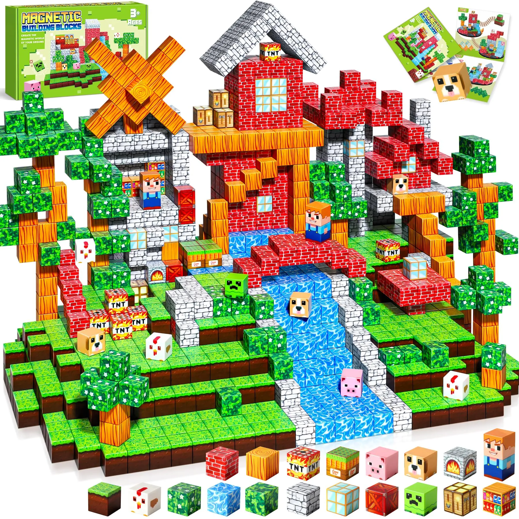 COOLJOYA Costruzioni Magnetiche per Bambini 150 Pezzi,Giocattolo Educativo Montessori,Giochi Magnetici per Bambini 3 4 5 6 7 8 9 10 Anni,Regali di Compleanno 3-10 Anni Halloween