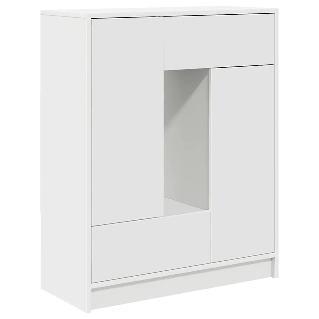 vidaXL Credenza con cassetti e ante bianco, 73 x 31 x 90 cm, cassettiera, armadio, corridoio, credenza, credenza, mobile da cucina, soggiorno, soggiorno
