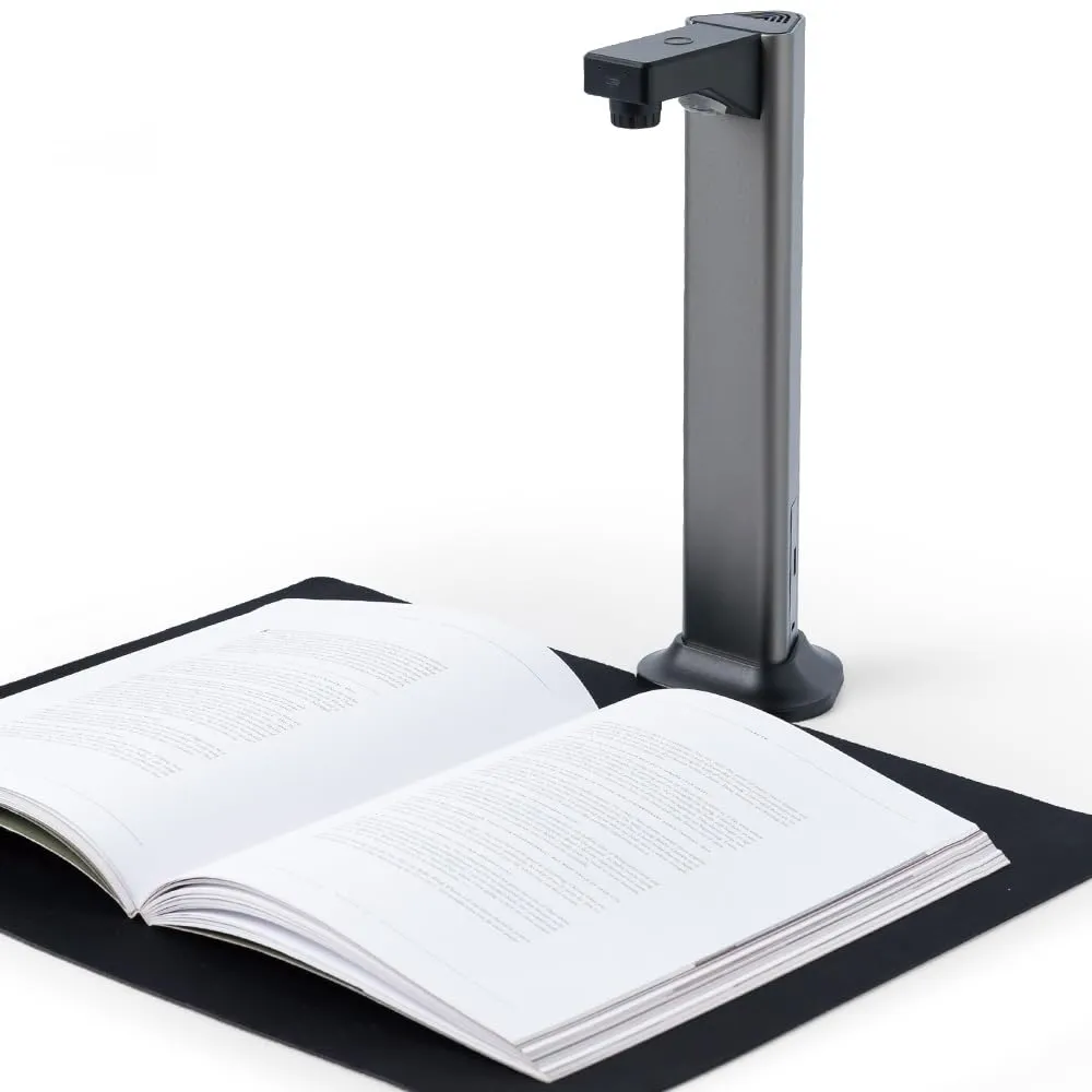 Gtremulent Scanner Portatile A3 Professionale: Fotocamera 13MP Porta USB ad Alta Velocità Tecnologia TTS e OCR Compatibile Mac/Windows Ideale per Libri e Documenti in Ufficio/Casa/Biblioteca/Scuola