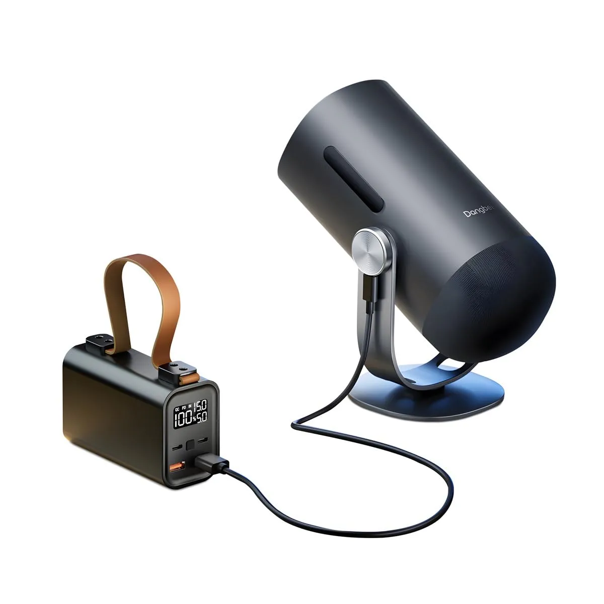 Dangbei Freedo Smart Full HD Beamer mit Powerbank, tragbarem Design und KI Bildanpassung für mobiles Entertainment