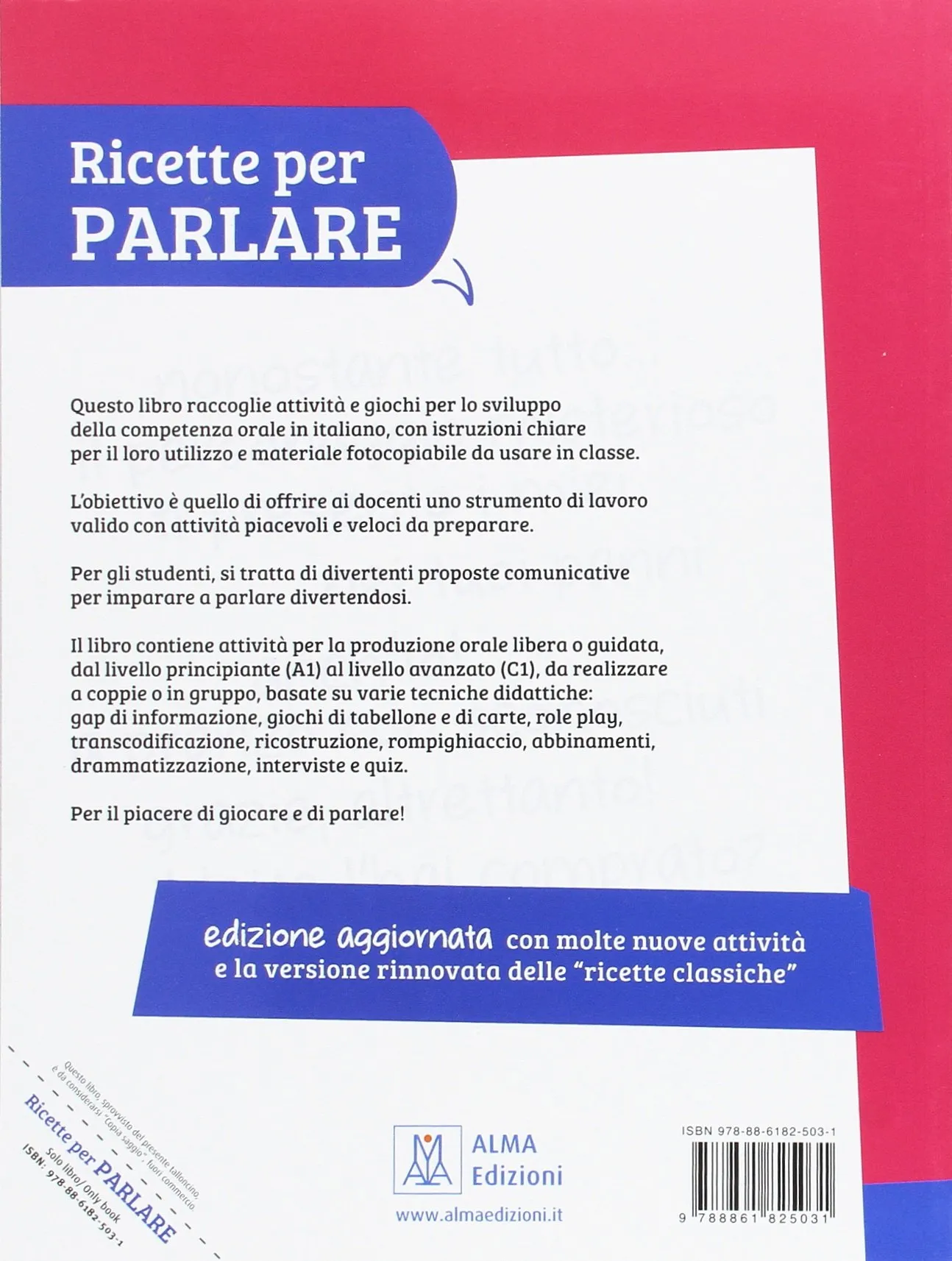 Ricette per parlare: Libro - edizione aggiornata