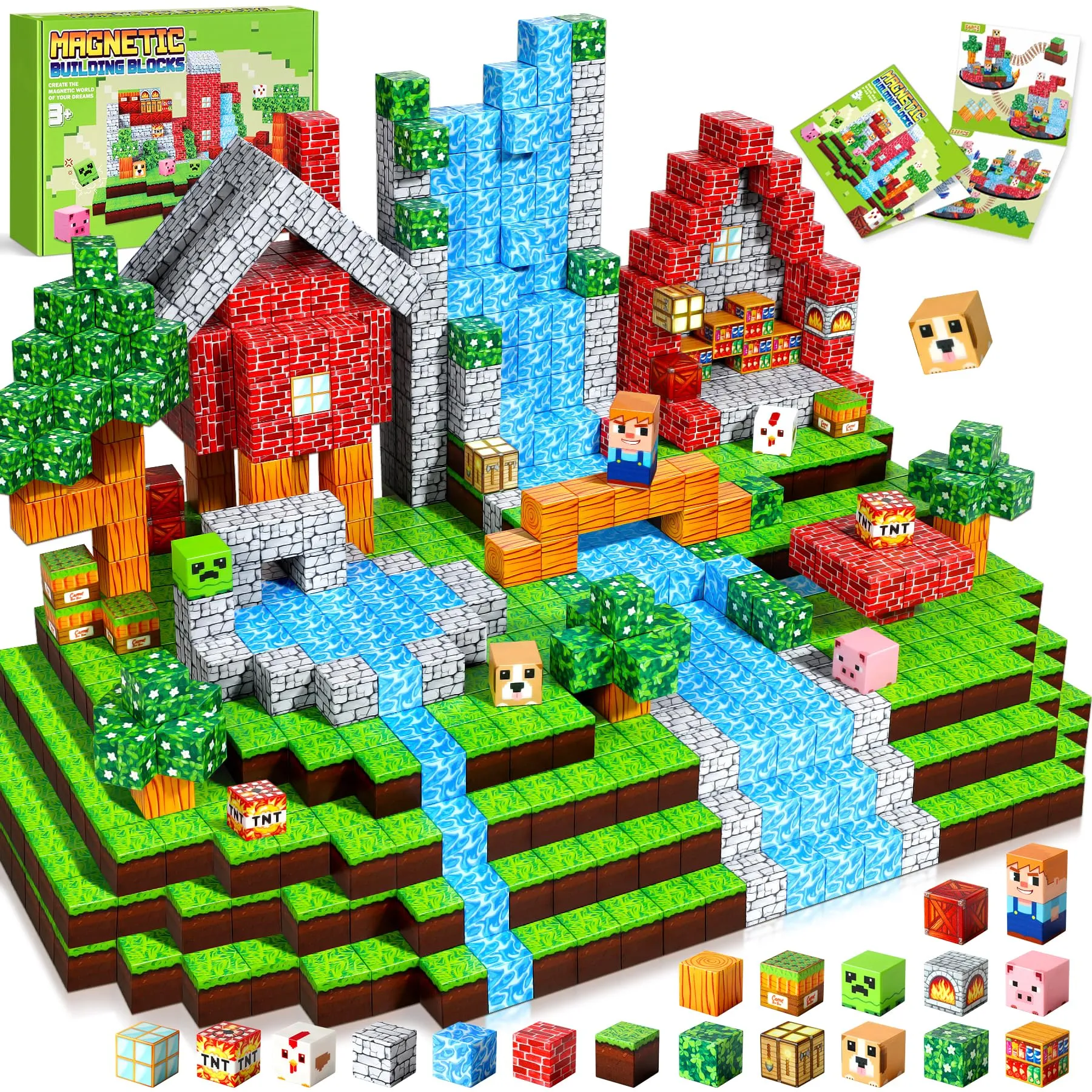 COOLJOYA Costruzioni Magnetiche per Bambini,Giocattolo Educativo Montessori,Giochi Magnetici per Bambini 3 4 5 6 7 8 9 10 Anni,Regali di Compleanno 3-10 Anni Camion