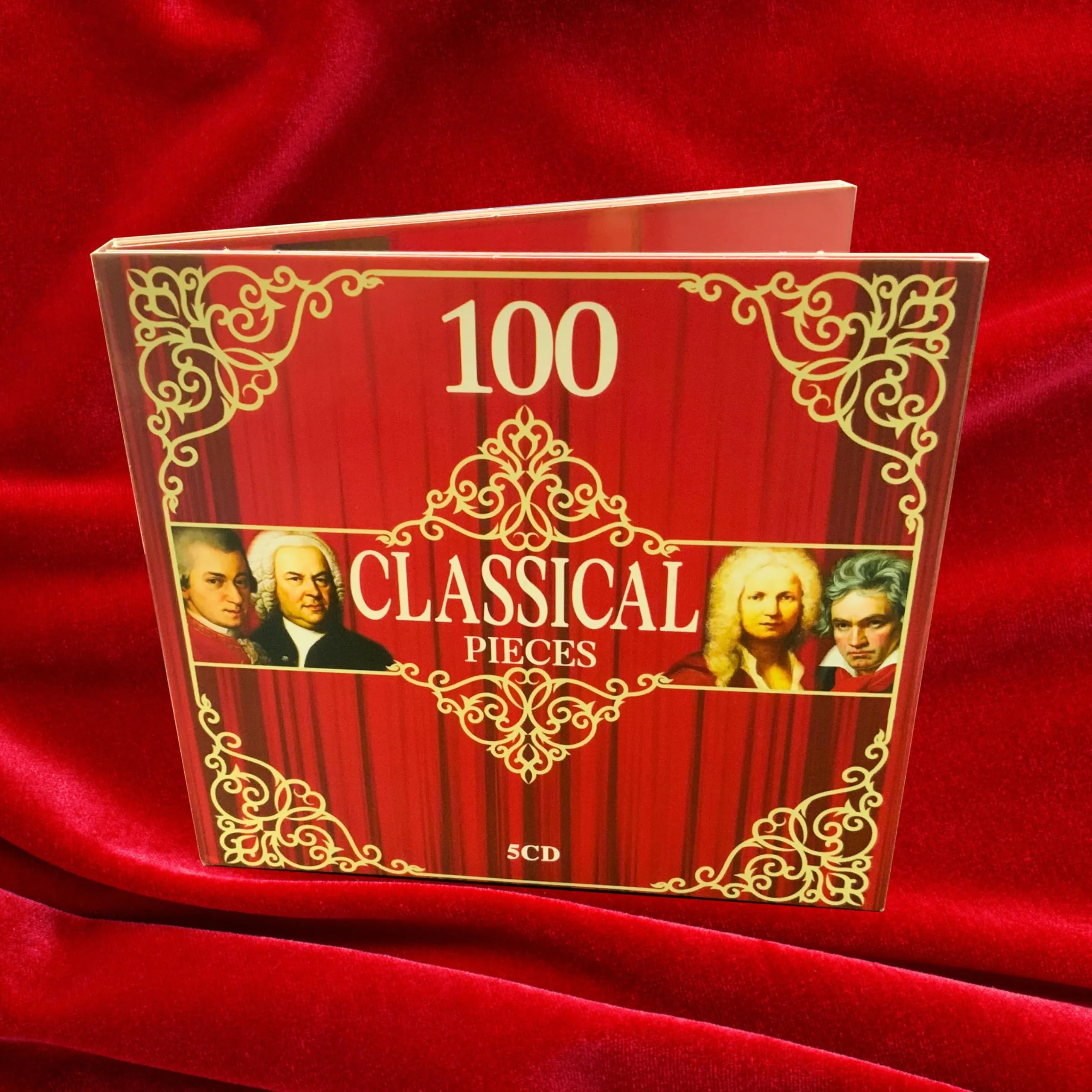 5 CD 100 Classical Music Pieces, Barocco, Classico Romantico, Piano Music, Mozart, Chopin, Bach