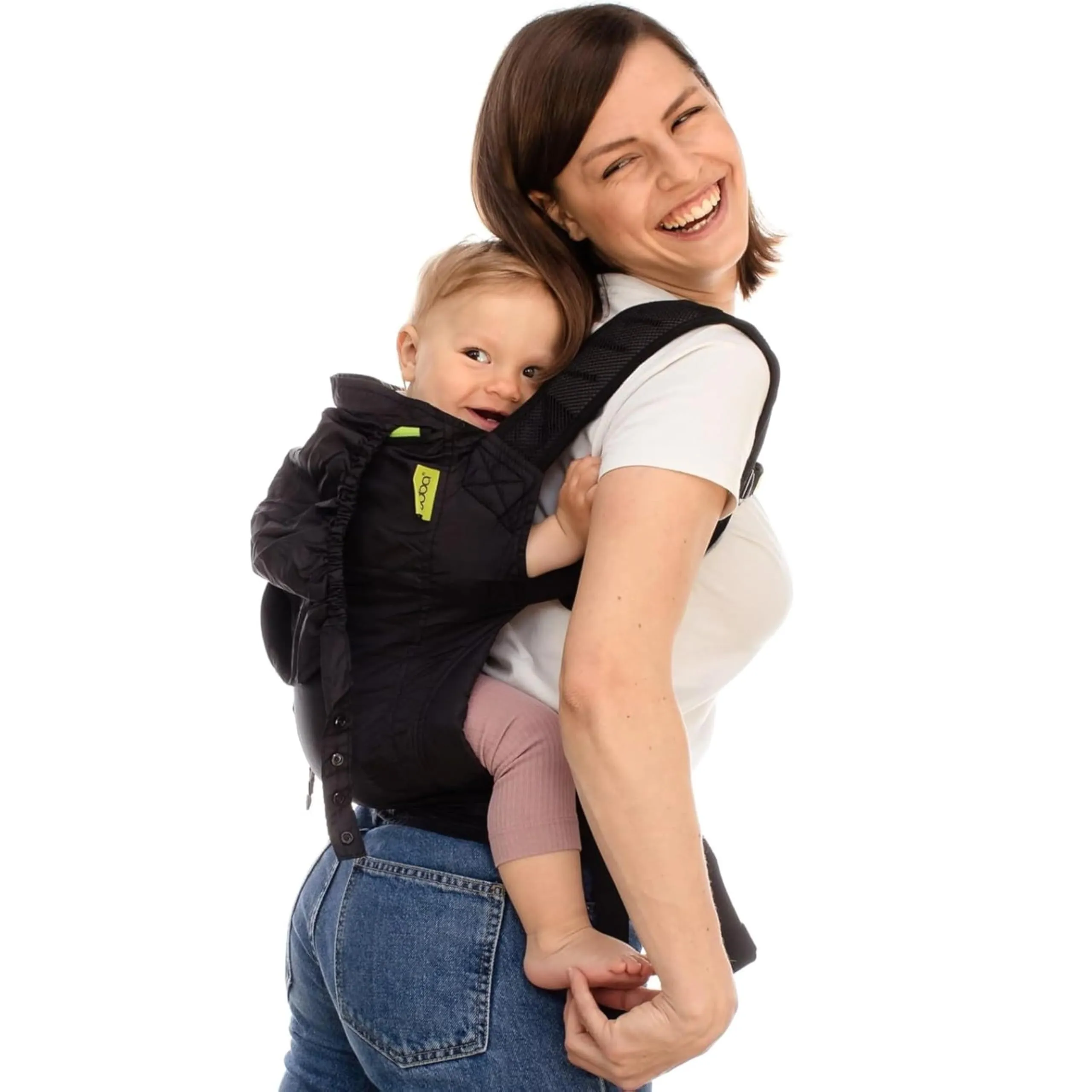 Boba Air Black - Marsupio Porta Bimbo Bebè Ergonomico Neonato da Viaggio Ultra Leggero