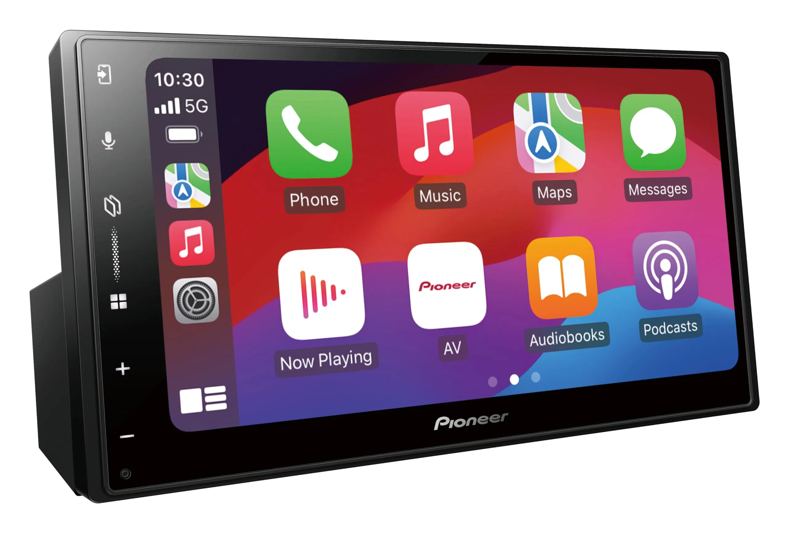 Pioneer SPH-DA77DAB-AN Media center 2DIN, pannello touch capacitivo da 6,8", con Wi-Fi, Bluetooth, Apple CarPlay, Android Auto e DAB+, equalizzatore grafico a 13 bande, include antenna DAB