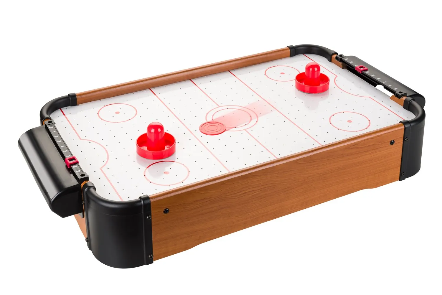 Villa Giocattoli-1093 Mini Hockey da Tavolo, Colore Effetto Legno, 1093