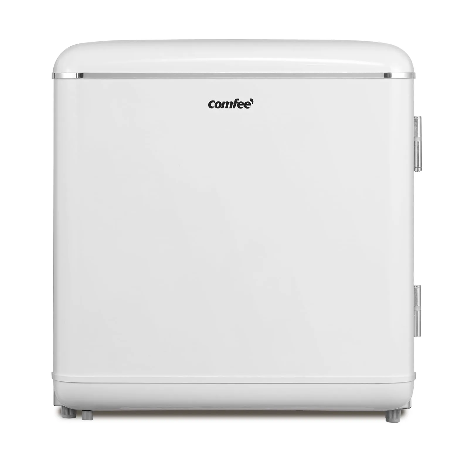 COMFEE' RCD50WH2EURT(E) Frigorifero piccolo 47Litri, Design retrò, Mini frigo tavolo mono porta, Termostato regolabile, Silenzioso, Adatto a casa, ufficio e hotel,Bianco