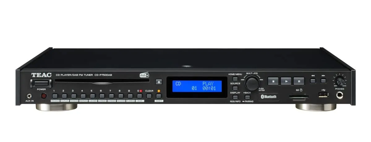 TEAC CDP750DAB Lettore CD, Radio FM e DAB+, Nero