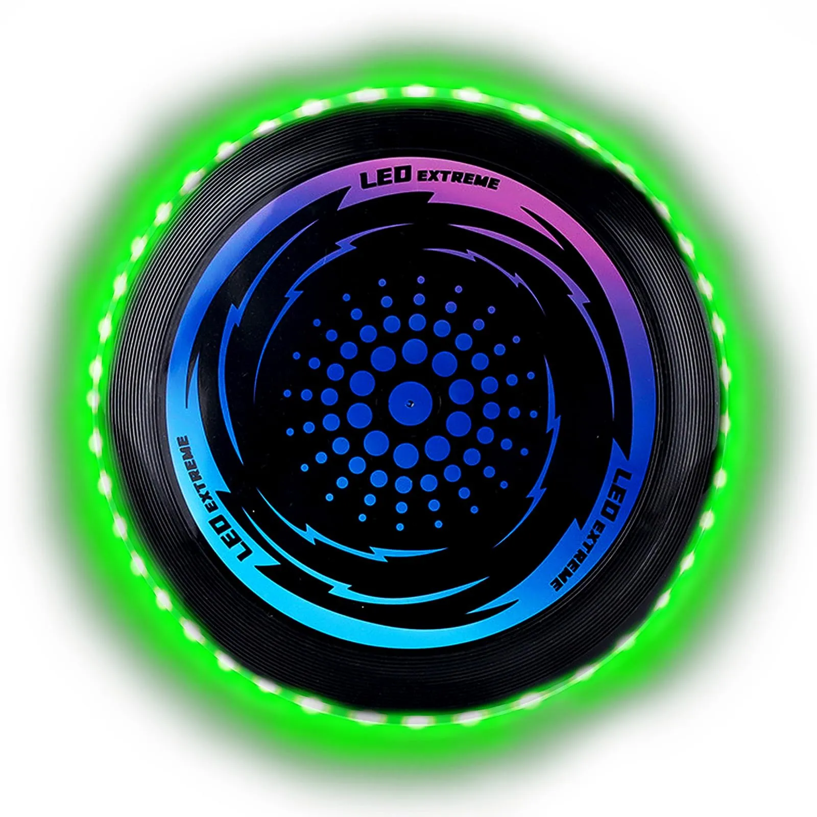 HUIKUANGEU Frisbee a LED Luminoso,Frisbee a Disco Volante Morbido in Tessuto con 49 LED,Frisbee Unisex-Youth,Frisbee da Competizione Funsport,per Adulti Bambini Spiaggia Prato Ricreativo.