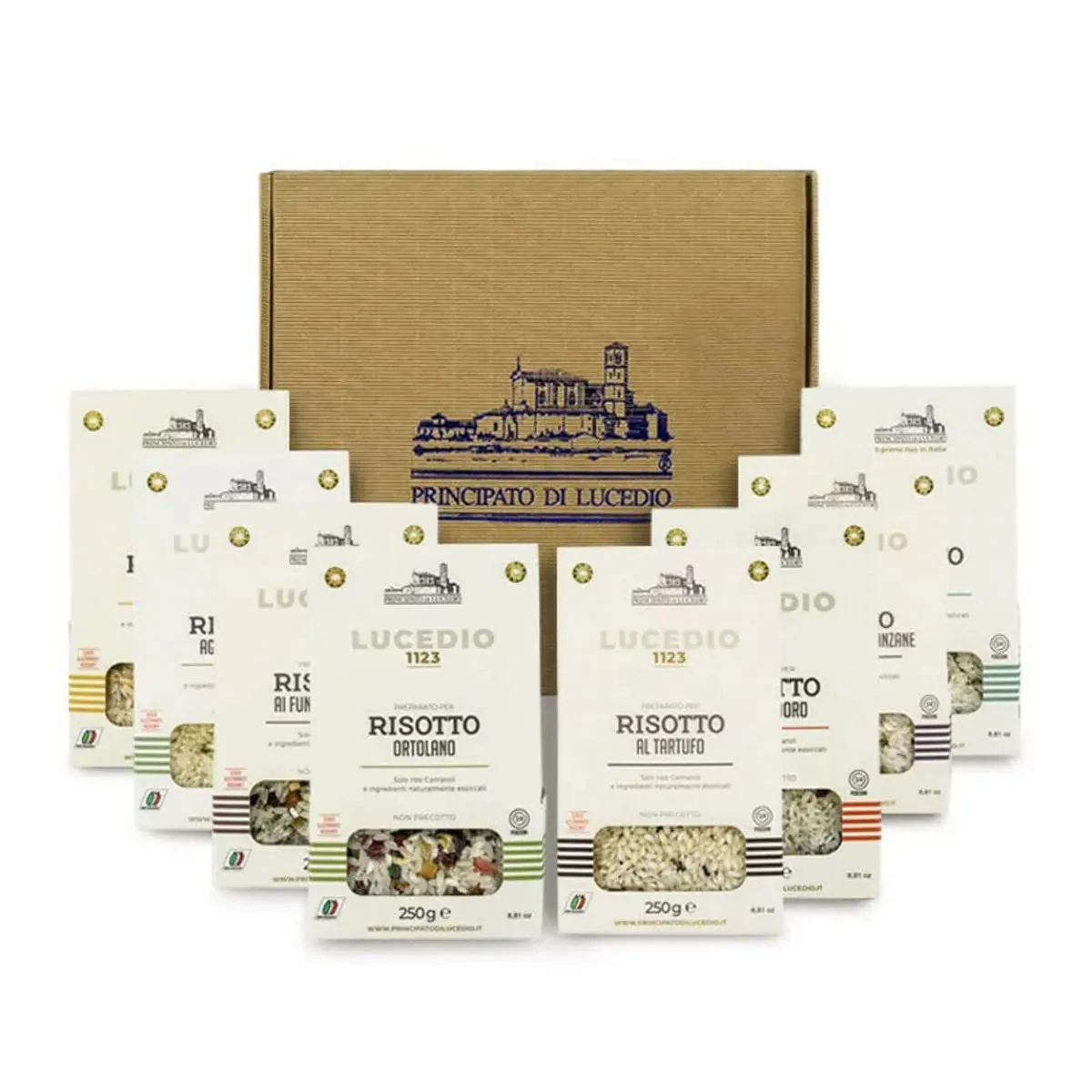 Principato di Lucedio - I Risotti - 8 Preparati per Risotto da 250 g - Riso Carnaroli