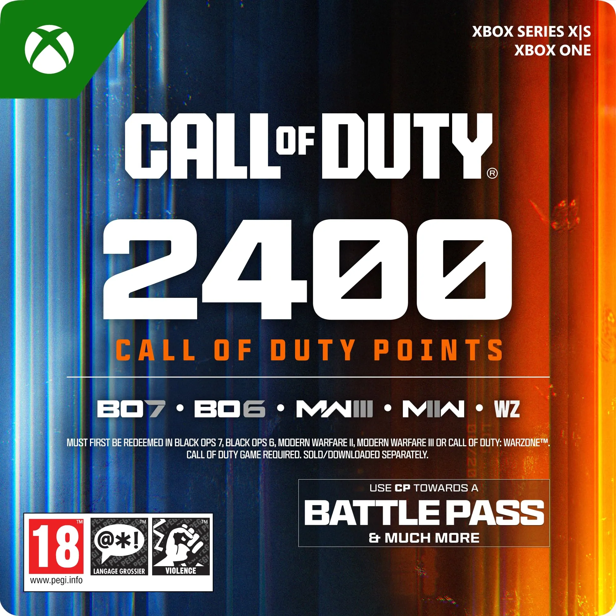 Call of Duty Points- 2,400 | Xbox One/Series X|S - Codice download