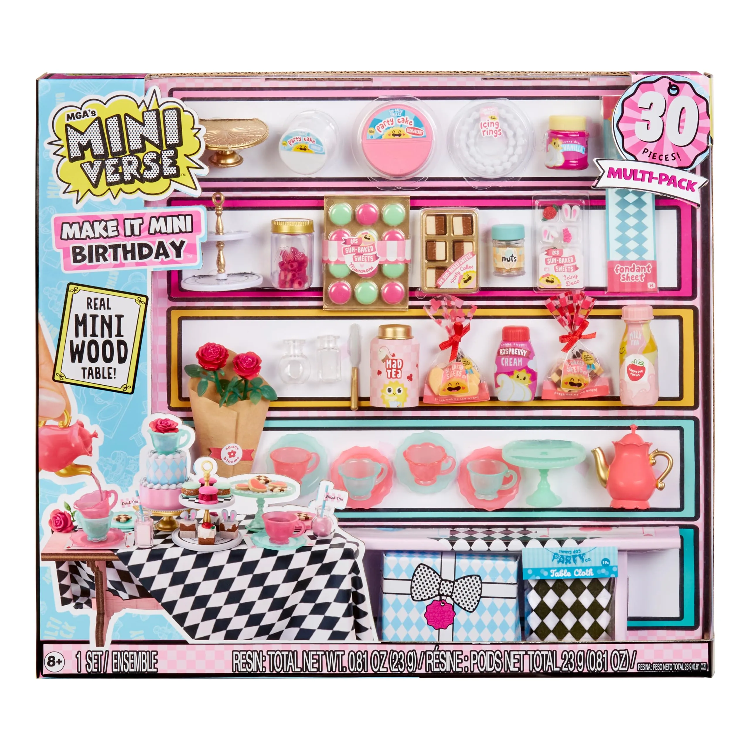 MGA's Miniverse Make It Mini Birthday Multipack Di MGA - Mini Oggetti Da Collezione, Fai Da Te, Giochi In Resina, Repliche, Novità, Bomboniere. Per Collezionisti E Bambini - Età 8+ - NON EDIBILE