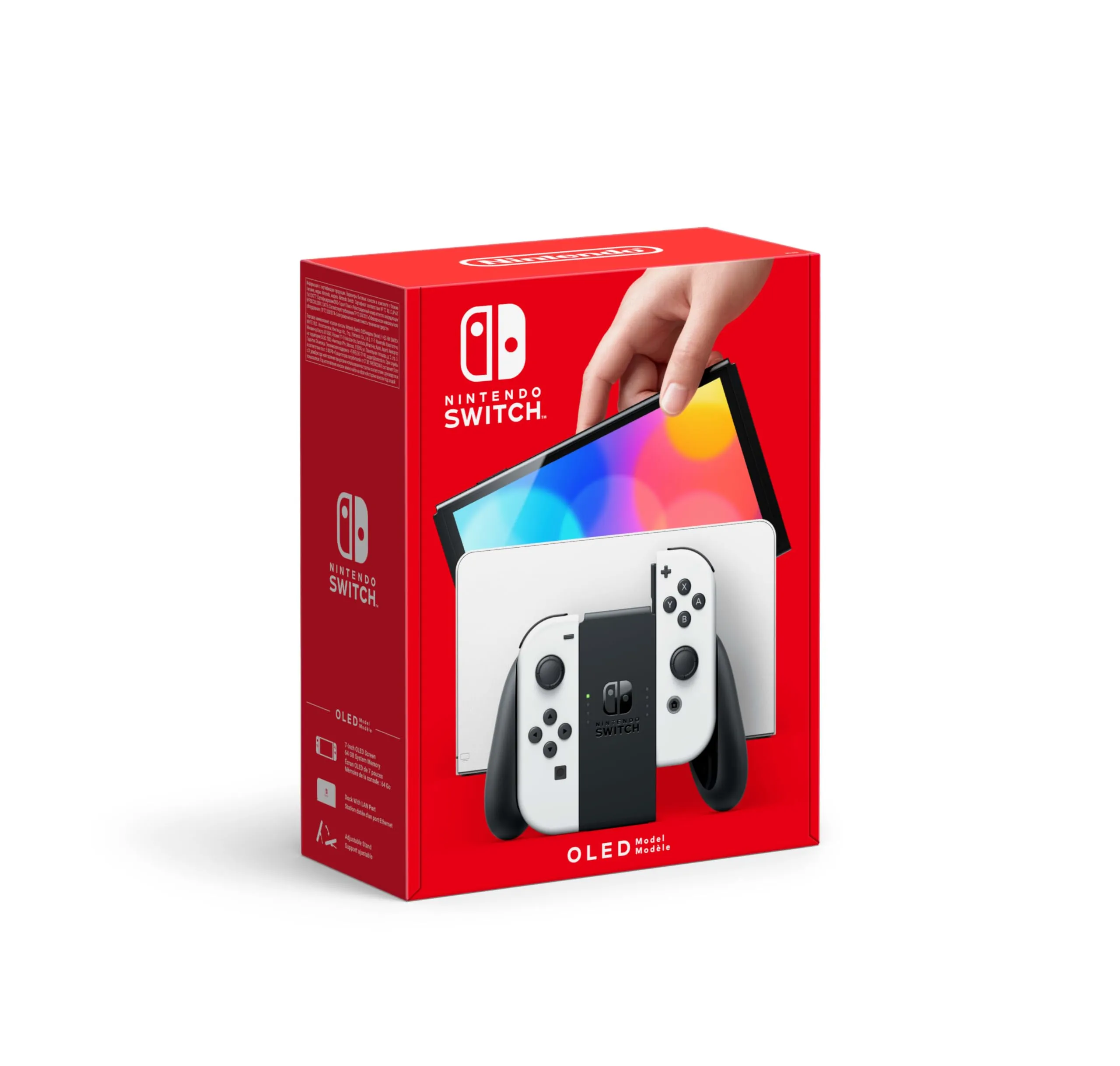 Nintendo Switch (OLED model) with White Joy-Con