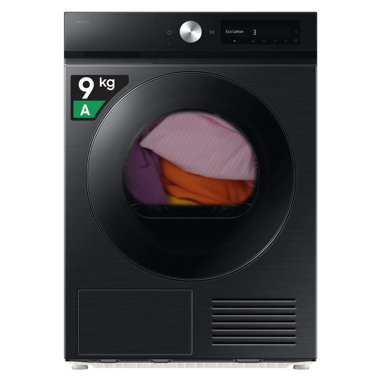 Samsung Asciugatrice Bespoke AI DV90DB7845GB/U3, 9 kg, Pompa di Calore, Wifi, QuickDrive, AI Dry, Hygine Dry, Carica Frontale, 60L x 85H x 60P cm