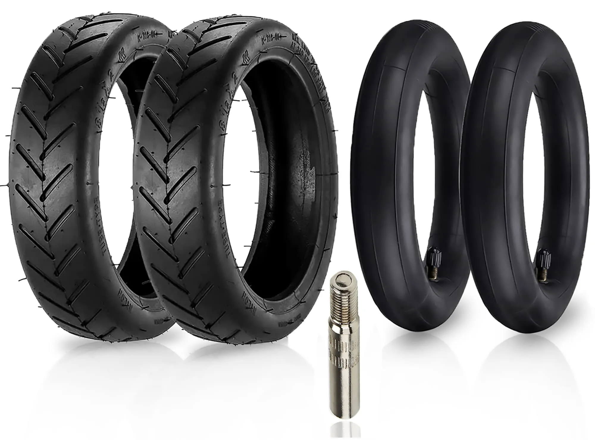ANSENI Gomme Monopattino Elettrico 8.5 pollici(8 1/2X2)Ruota 50/70-6.1,2 Copertone 20cm e 2 Camera d´aria, per Scooter Xiaomi M365,Pro2,1S,Essential